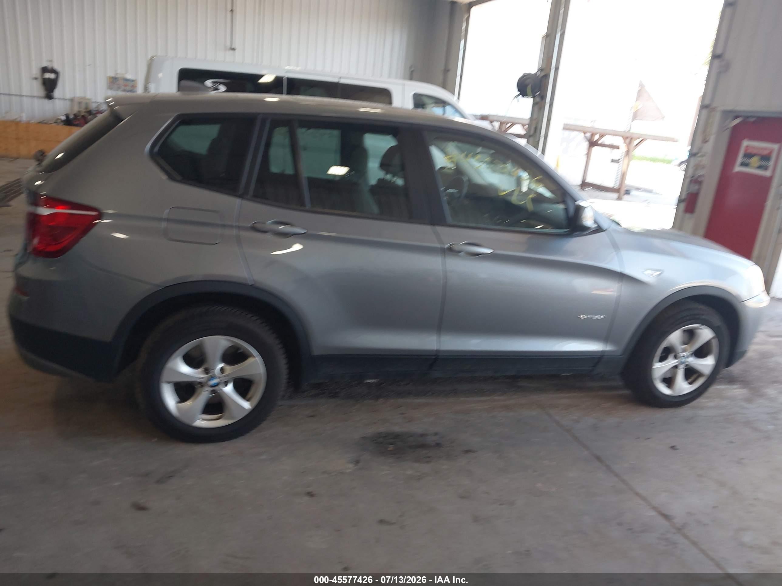 2012 Bmw X3 Xdrive28i Gray vin: 5UXWX5C59CL727407