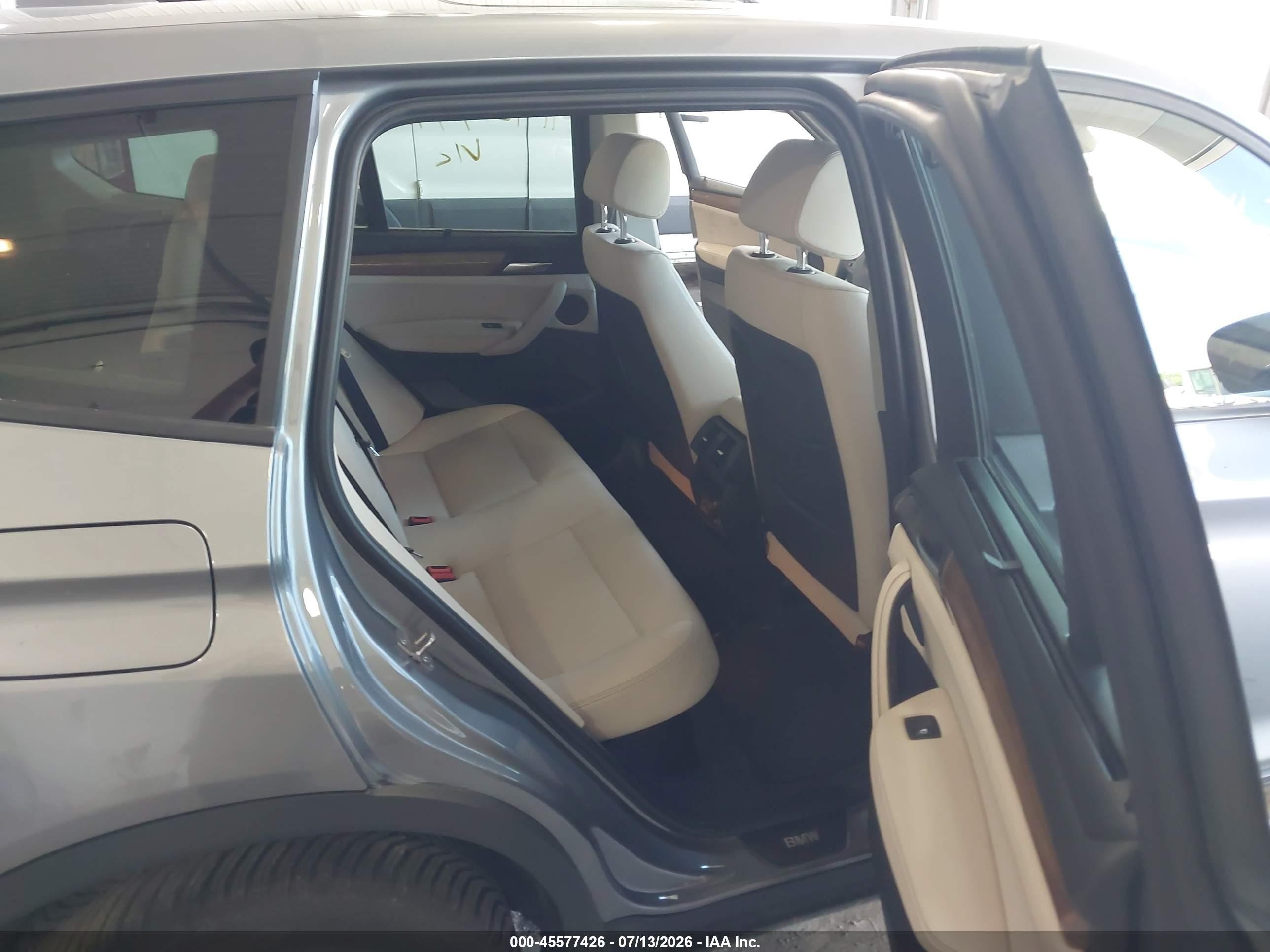 2012 Bmw X3 Xdrive28i Gray vin: 5UXWX5C59CL727407