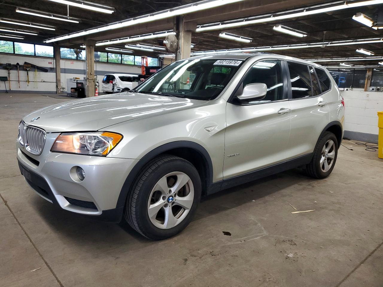 2012 Bmw X3 Xdrive28i Silver vin: 5UXWX5C5XCL723690