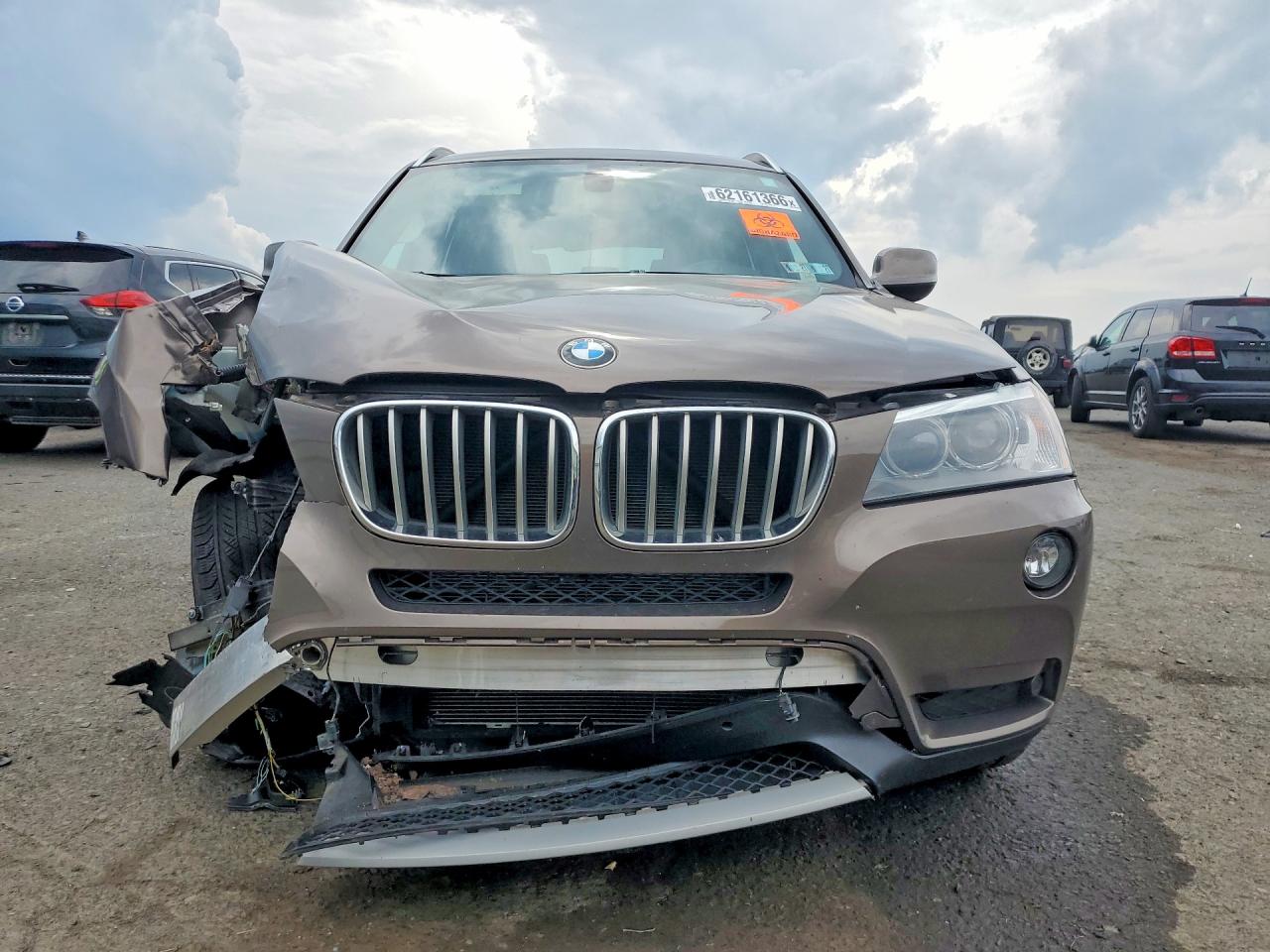 2012 Bmw X3 Xdrive28i Коричневый vin: 5UXWX5C5XCL724581