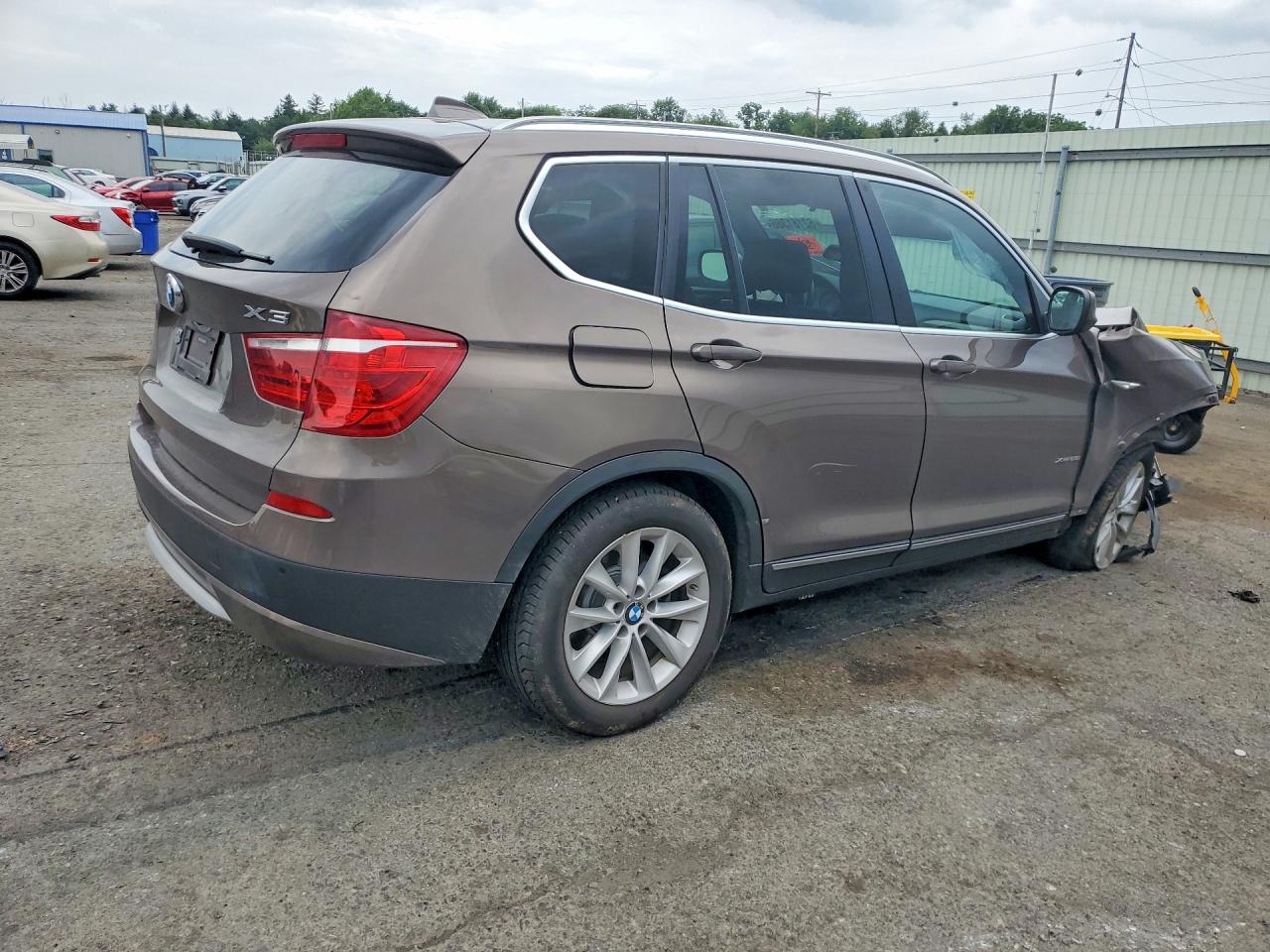 2012 Bmw X3 Xdrive28i Коричневый vin: 5UXWX5C5XCL724581