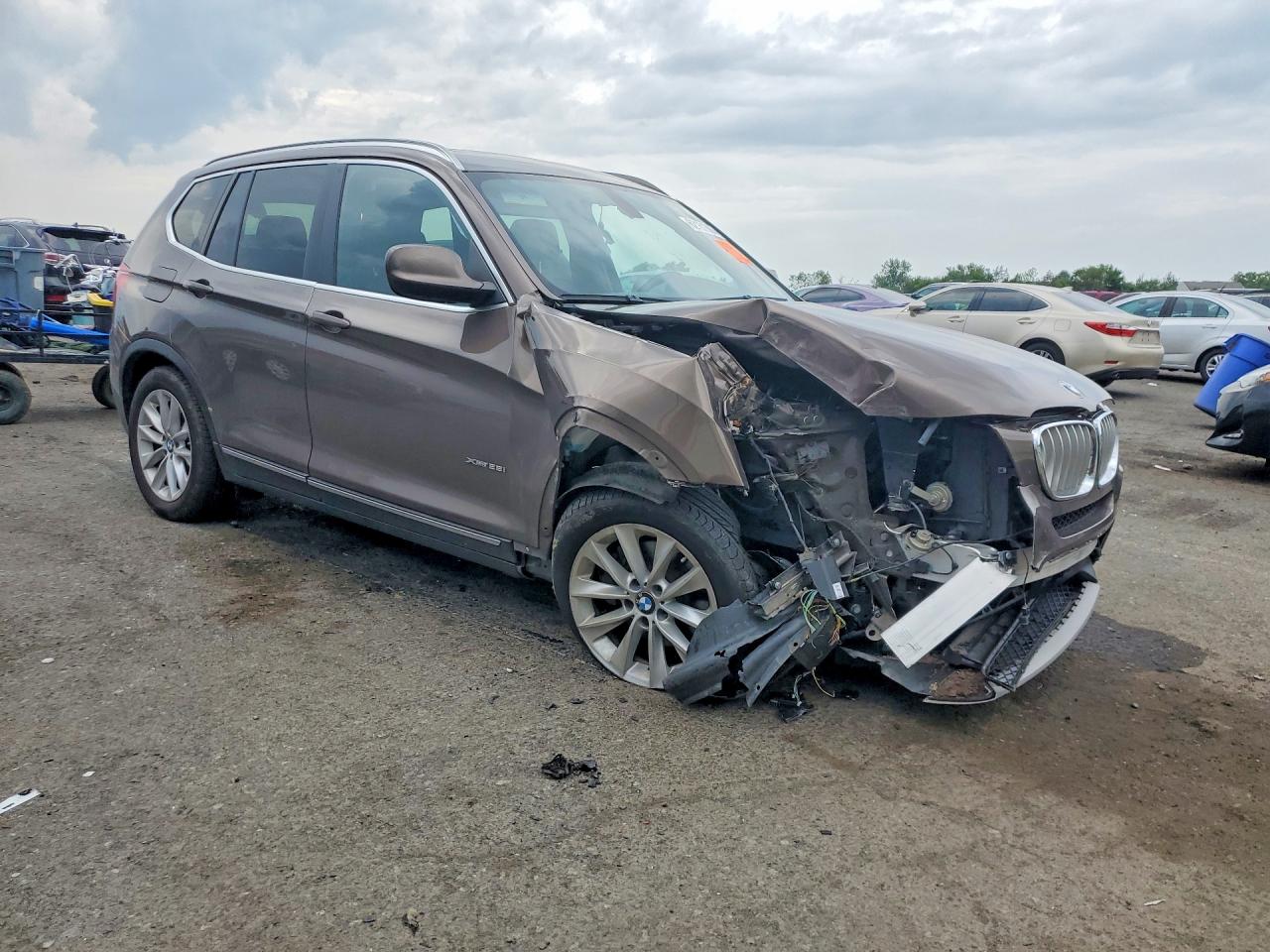 2012 Bmw X3 Xdrive28i Коричневый vin: 5UXWX5C5XCL724581
