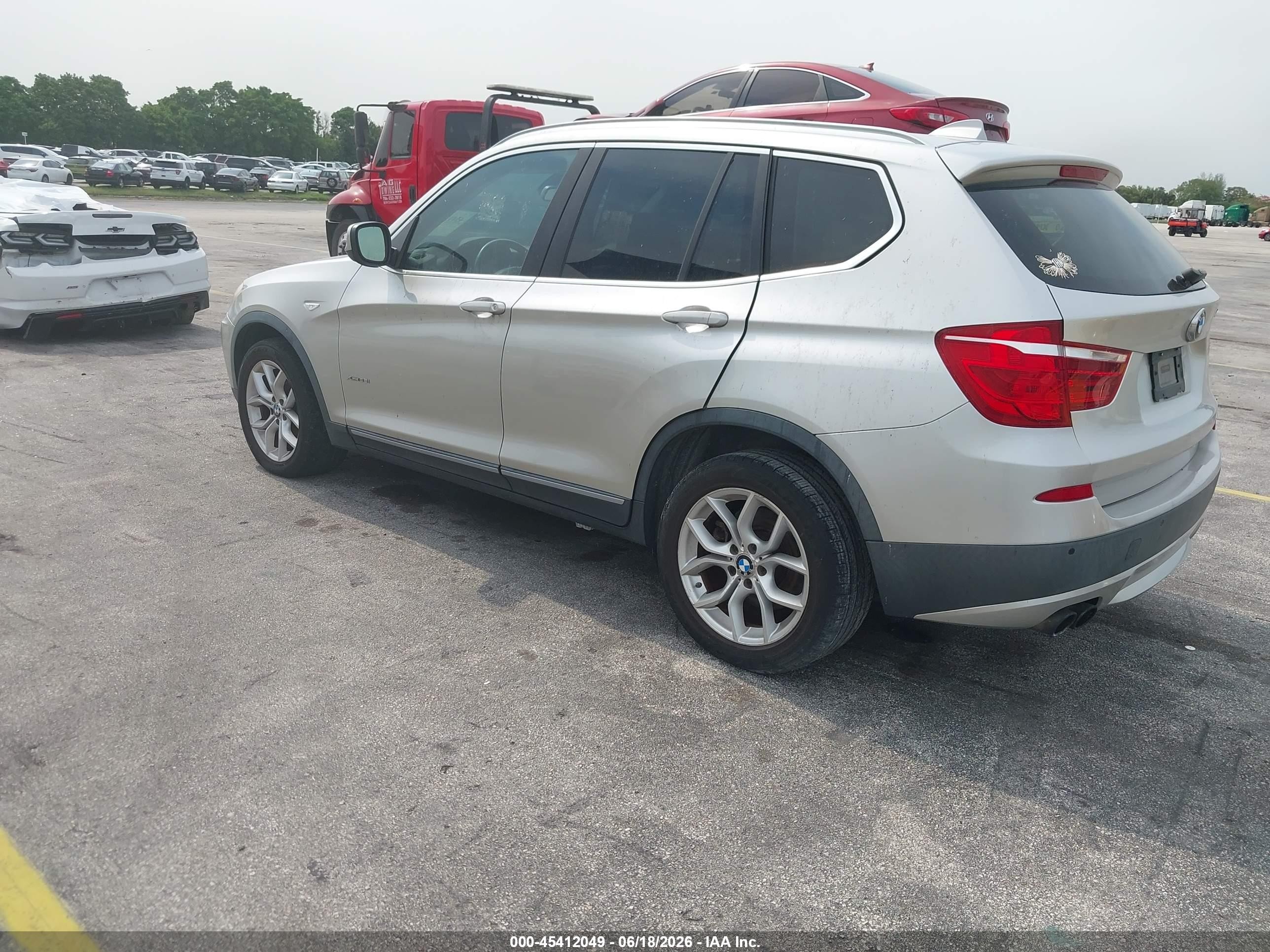 2011 Bmw X3 Xdrive35i Beige vin: 5UXWX7C50BL731274