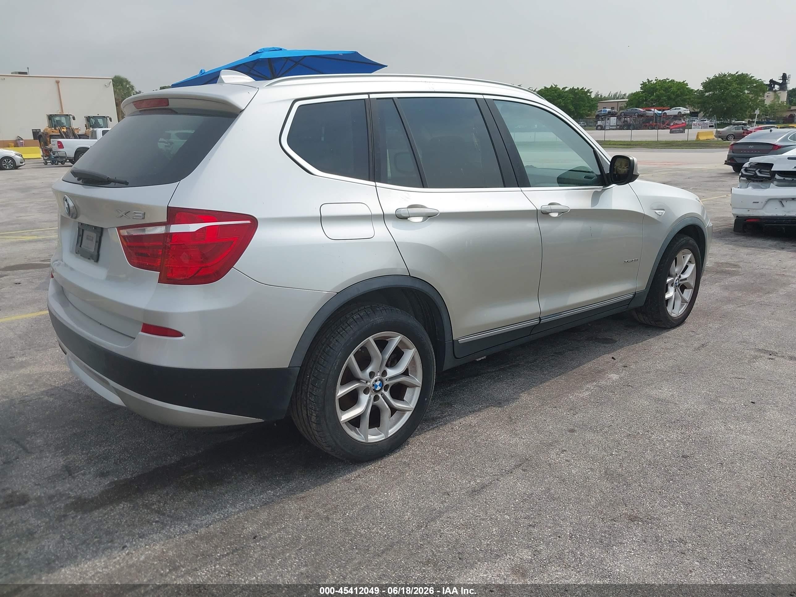 2011 Bmw X3 Xdrive35i Beige vin: 5UXWX7C50BL731274