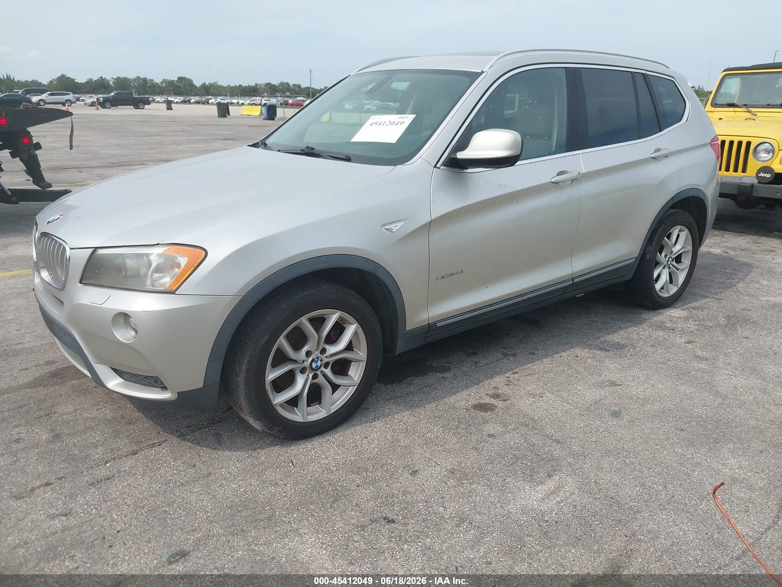 2011 Bmw X3 Xdrive35i Beige vin: 5UXWX7C50BL731274