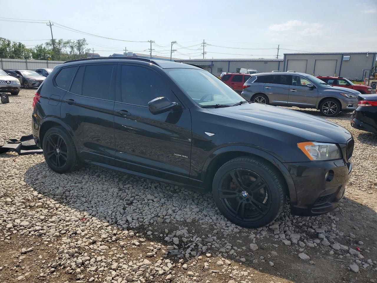 2012 Bmw X3 Xdrive35i Черный vin: 5UXWX7C50CL737559