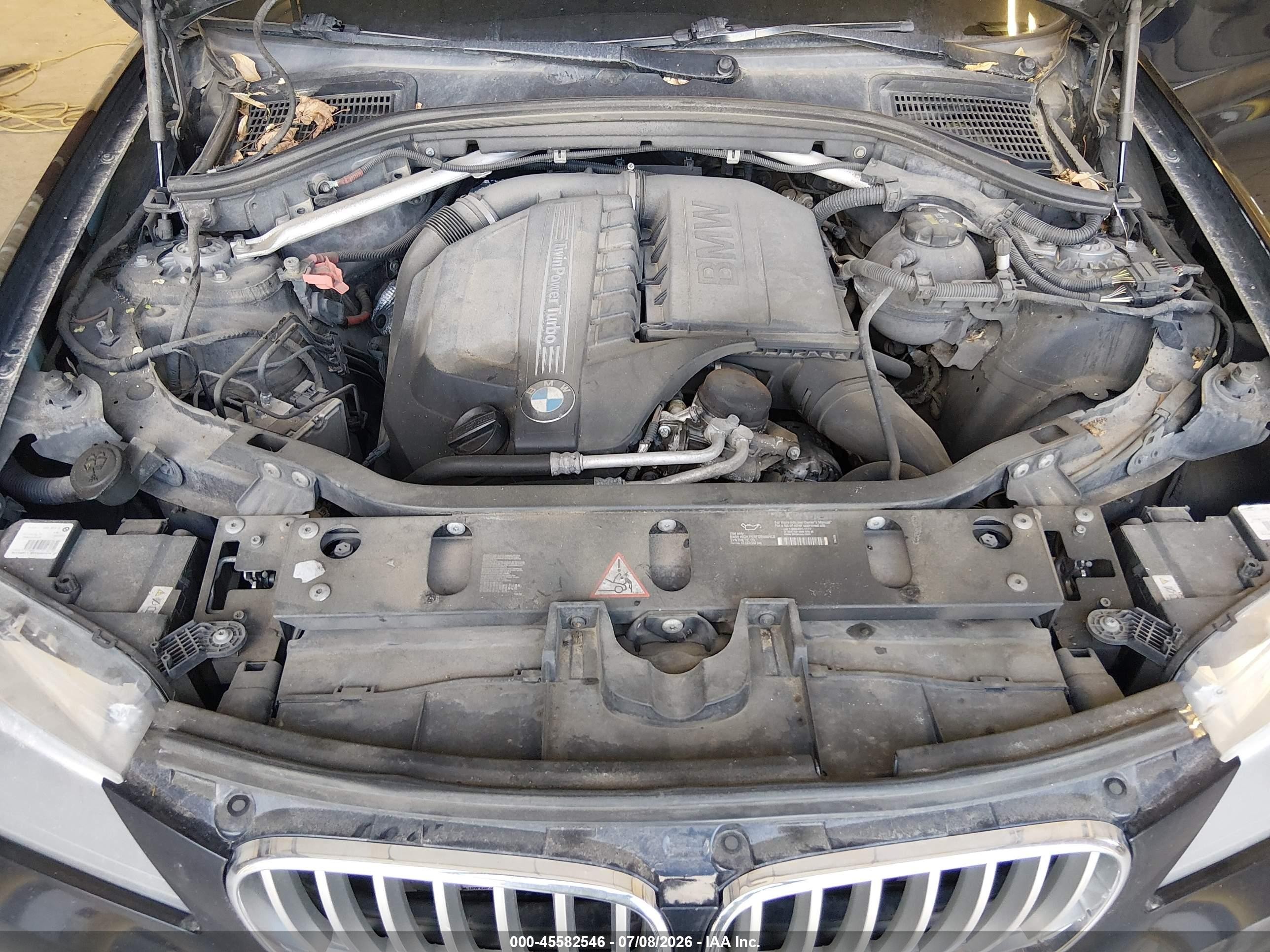 2012 Bmw X3 Xdrive35i Black vin: 5UXWX7C50CL975377