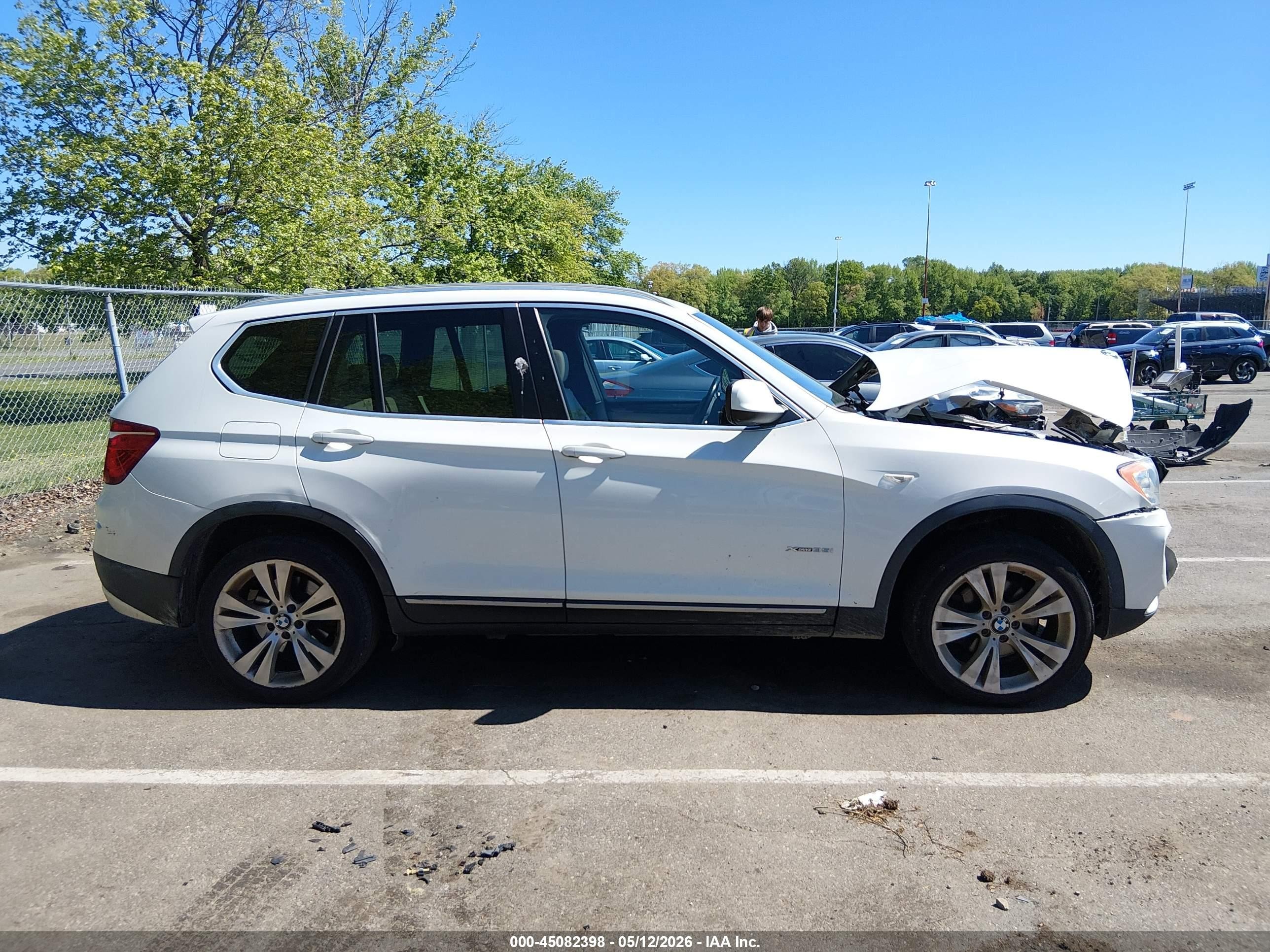 2013 Bmw X3 Xdrive35i White vin: 5UXWX7C50DL980712