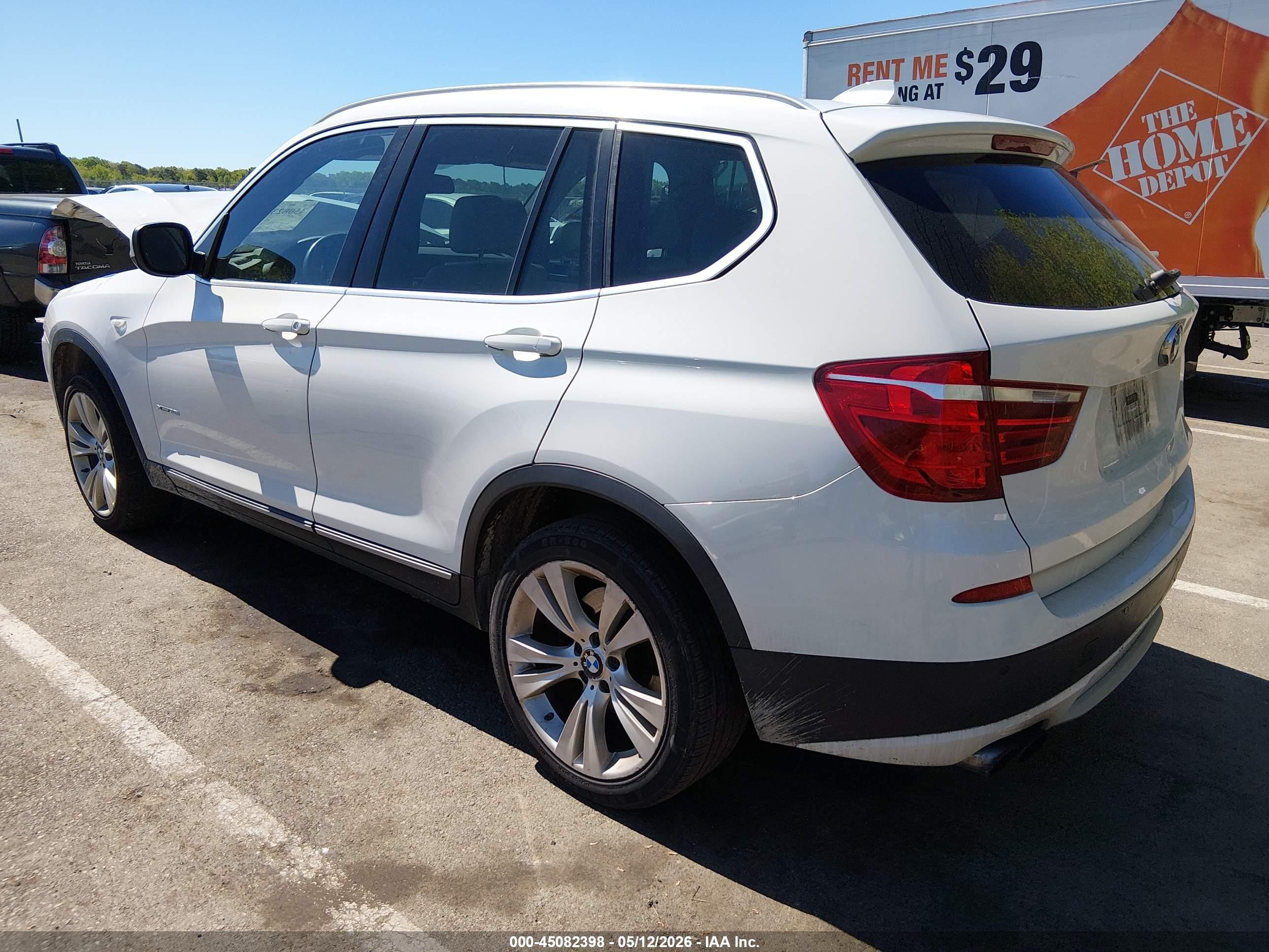 2013 Bmw X3 Xdrive35i White vin: 5UXWX7C50DL980712