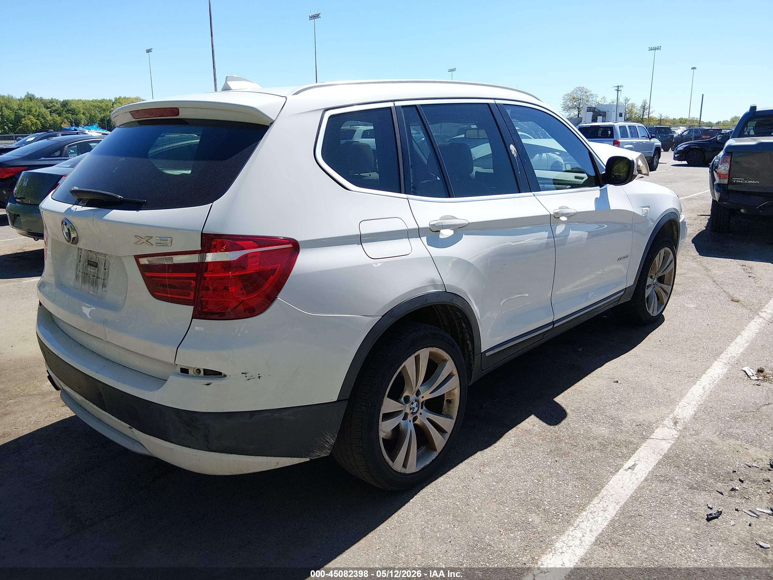 2013 Bmw X3 Xdrive35i White vin: 5UXWX7C50DL980712