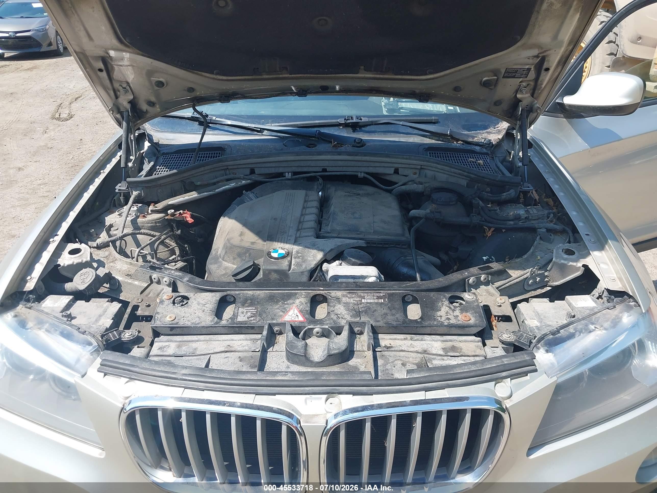 2013 Bmw X3 Xdrive35i Silver vin: 5UXWX7C50DL982461