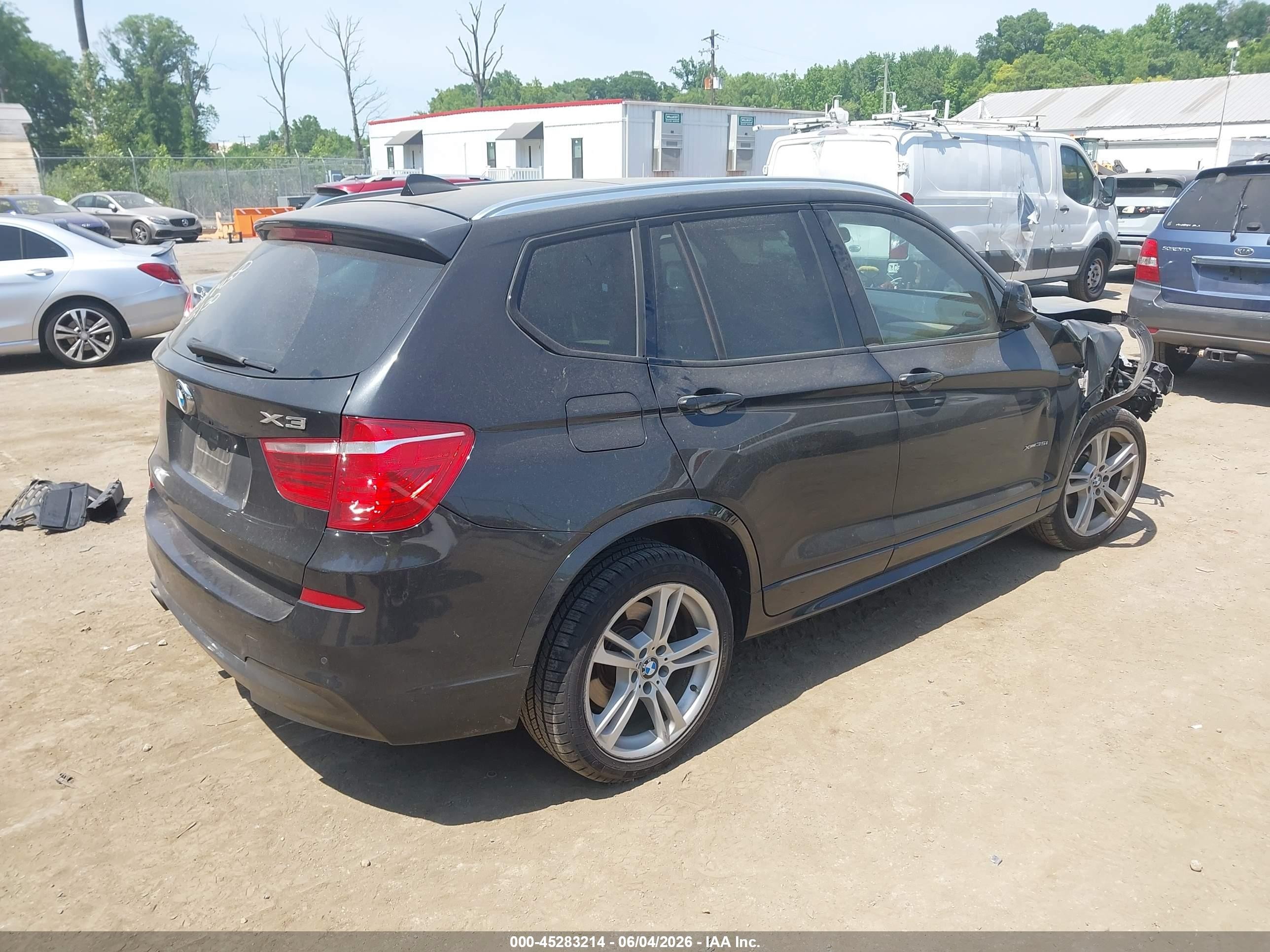 2013 Bmw X3 Xdrive35i Black vin: 5UXWX7C50DL982959