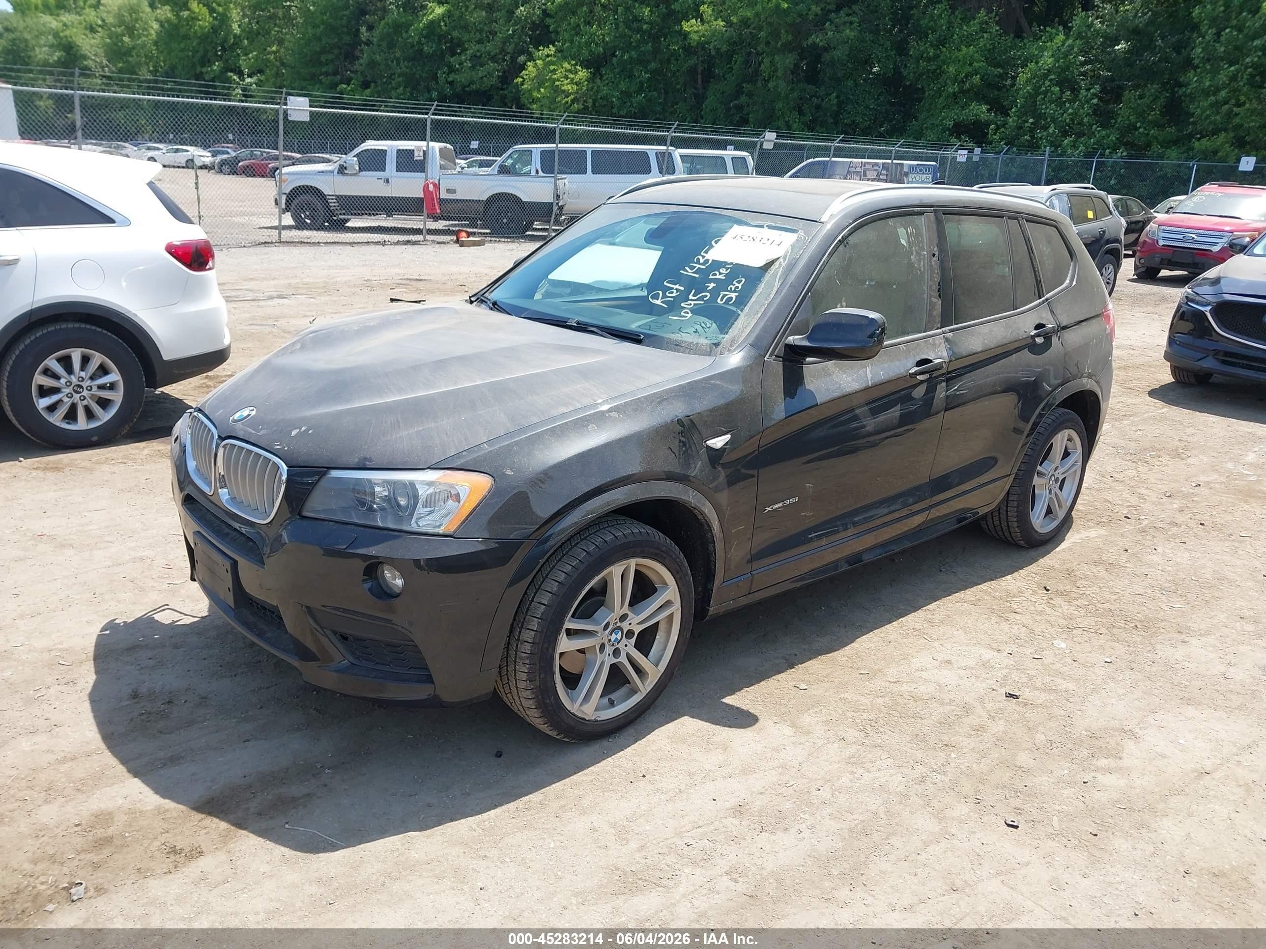 2013 Bmw X3 Xdrive35i Black vin: 5UXWX7C50DL982959