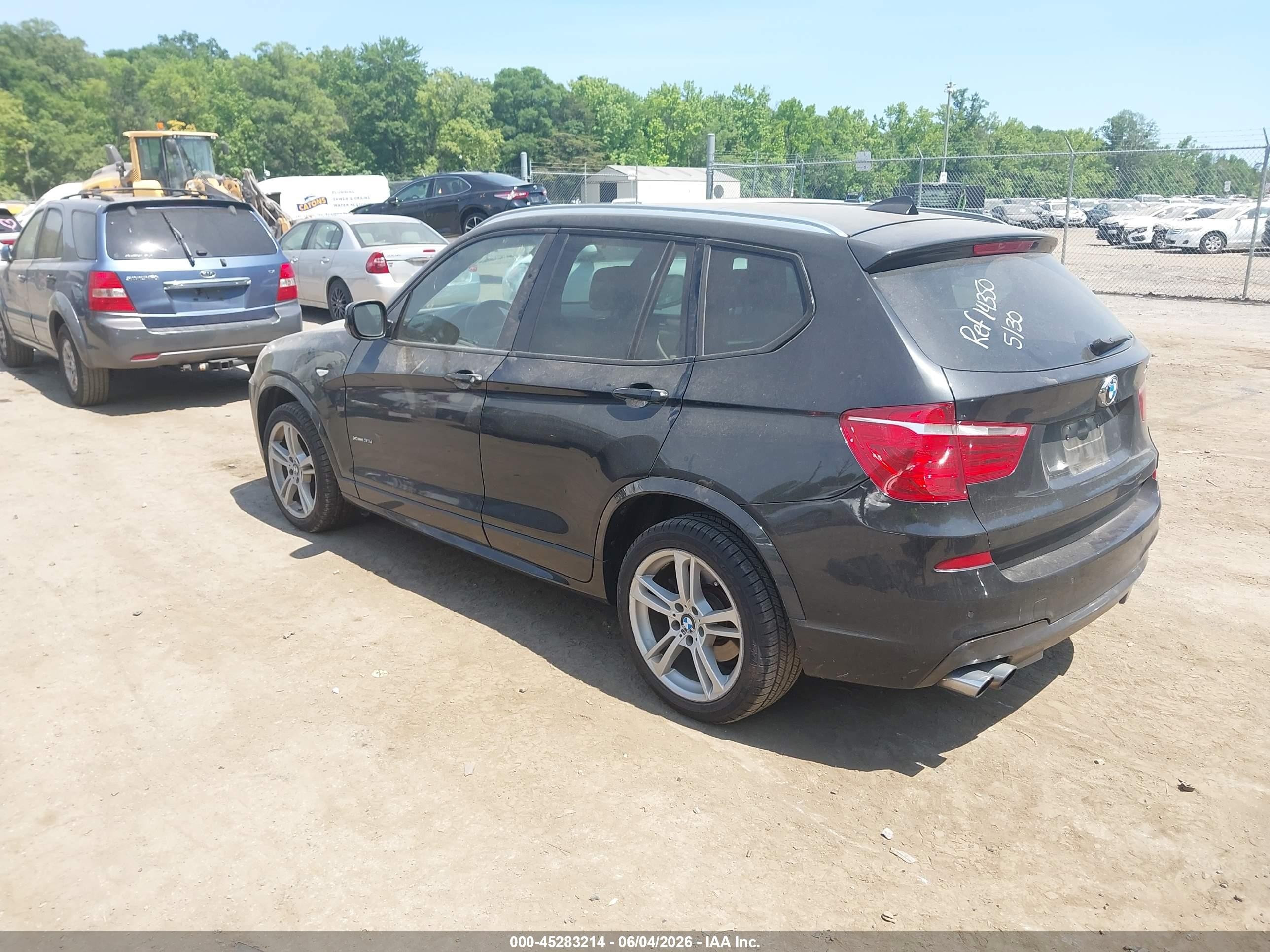 2013 Bmw X3 Xdrive35i Black vin: 5UXWX7C50DL982959