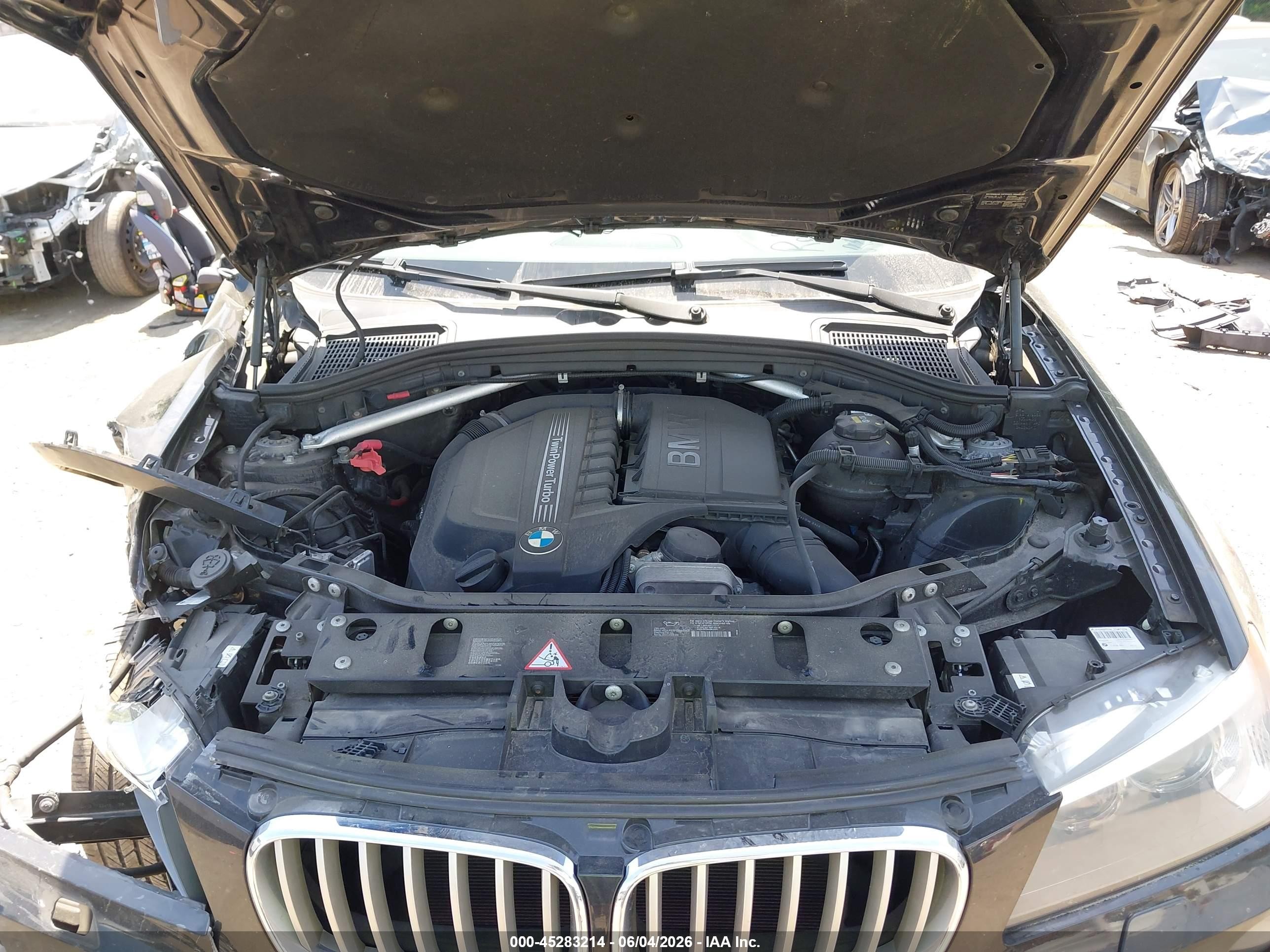 2013 Bmw X3 Xdrive35i Black vin: 5UXWX7C50DL982959