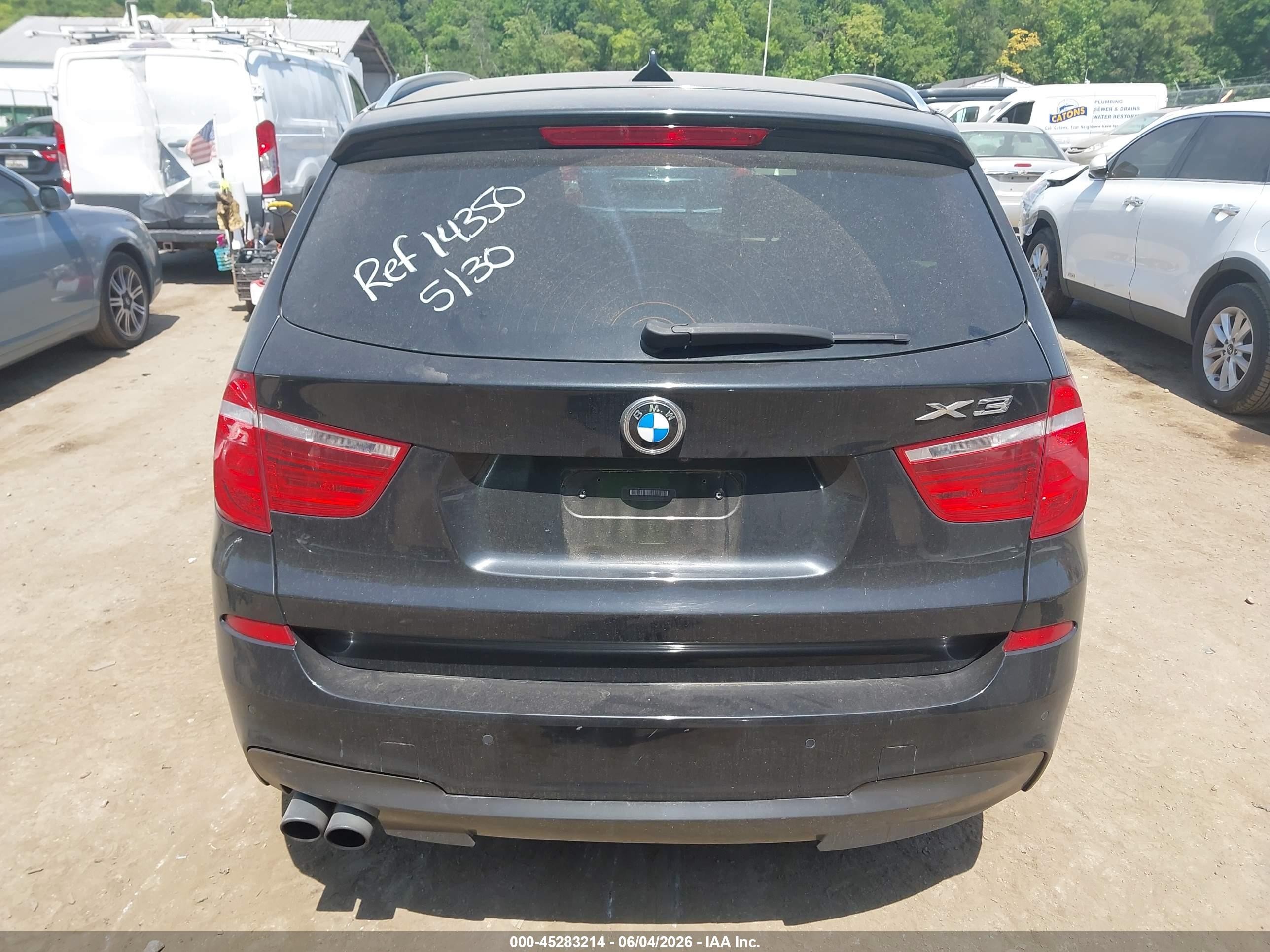 2013 Bmw X3 Xdrive35i Black vin: 5UXWX7C50DL982959