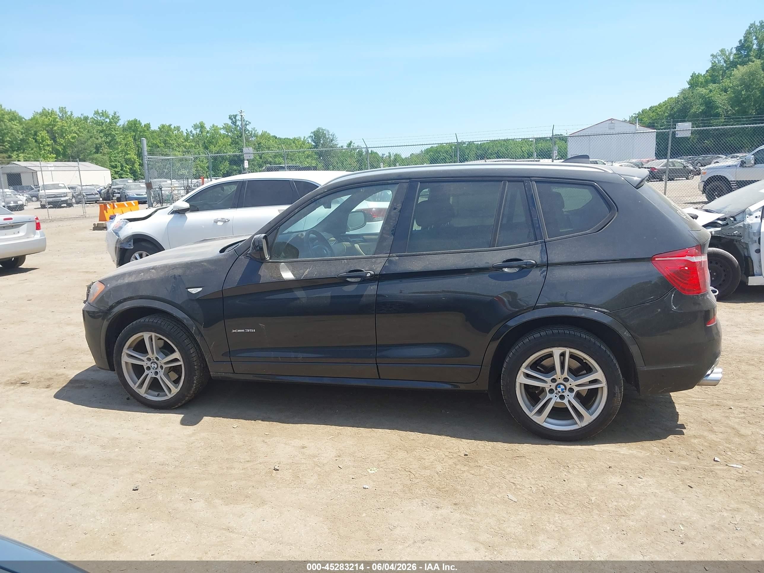 2013 Bmw X3 Xdrive35i Black vin: 5UXWX7C50DL982959