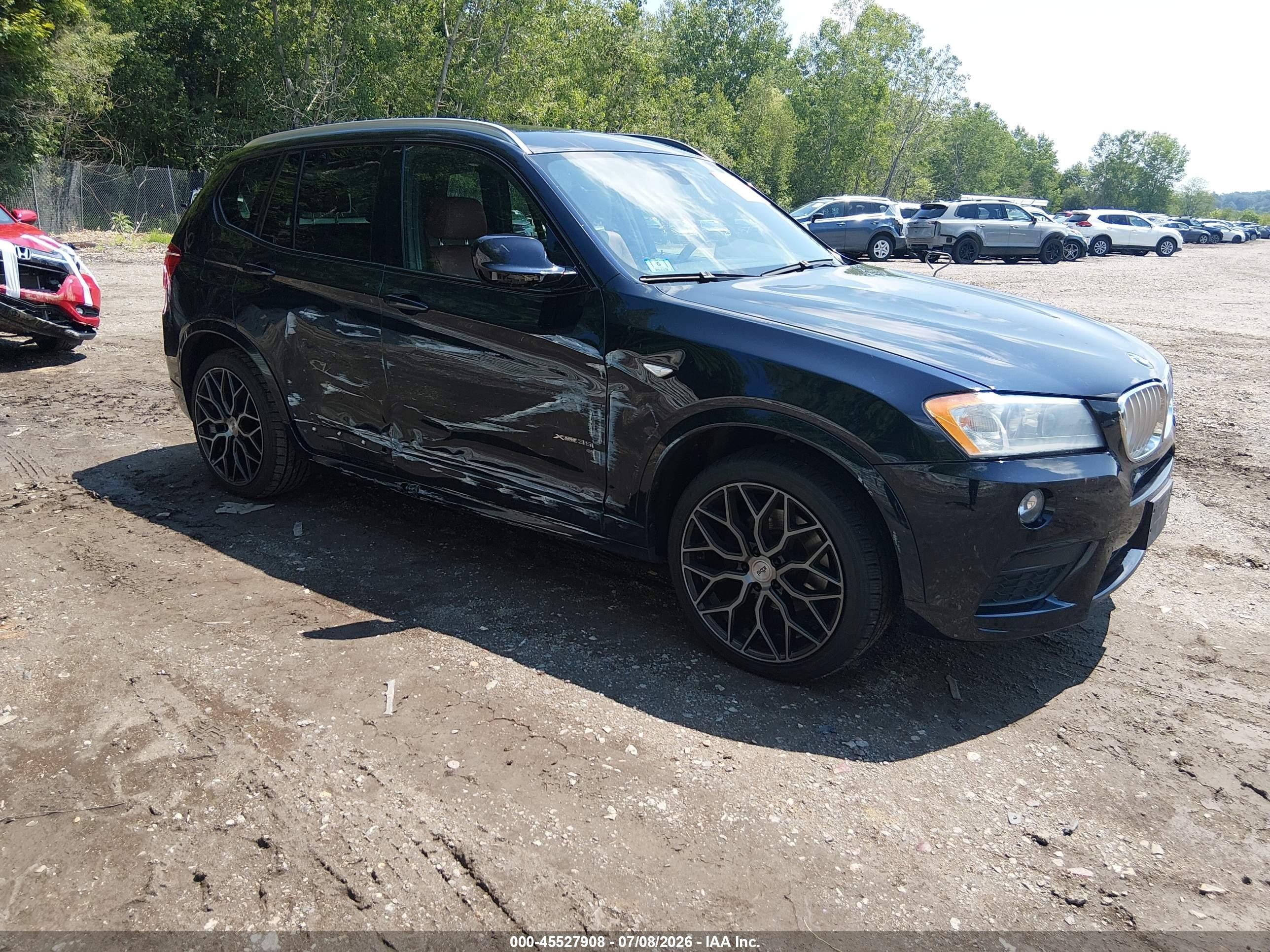 2014 Bmw X3 Xdrive35i Dark Blue vin: 5UXWX7C50E0E80782