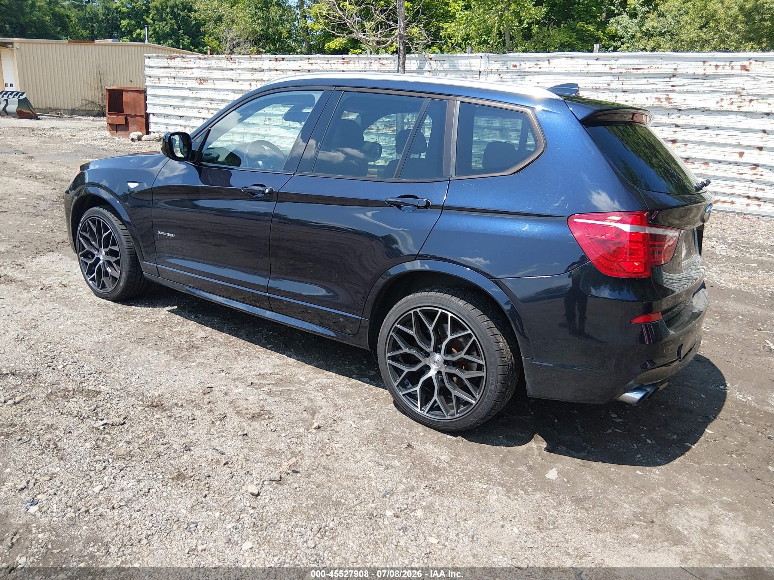 2014 Bmw X3 Xdrive35i Dark Blue vin: 5UXWX7C50E0E80782