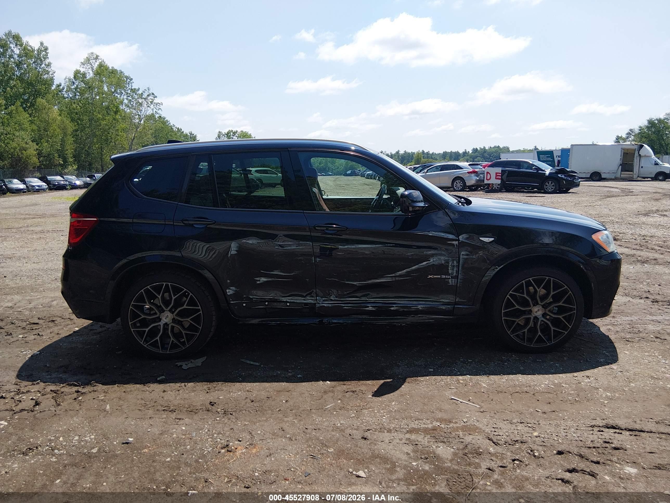 2014 Bmw X3 Xdrive35i Dark Blue vin: 5UXWX7C50E0E80782