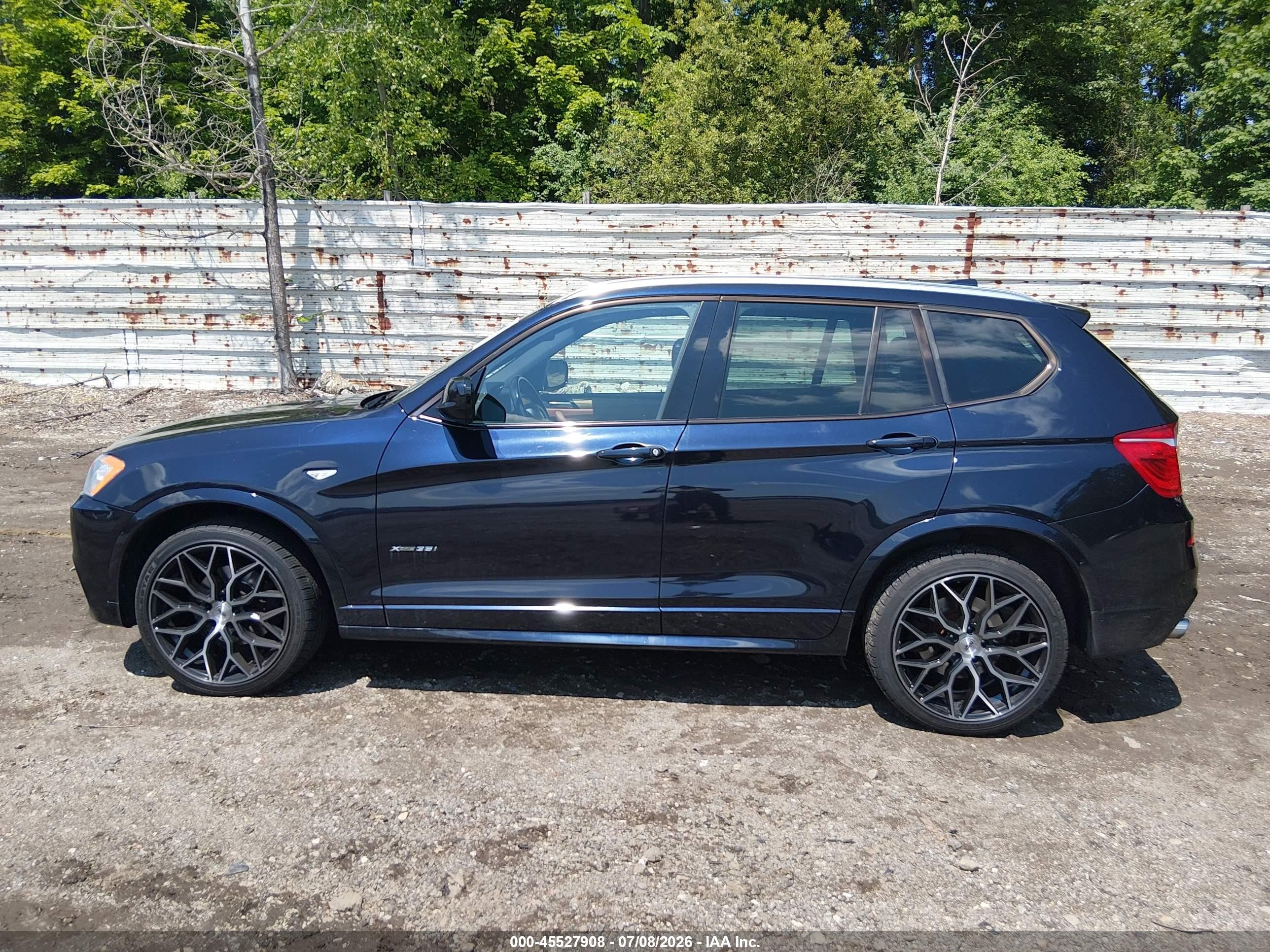 2014 Bmw X3 Xdrive35i Dark Blue vin: 5UXWX7C50E0E80782