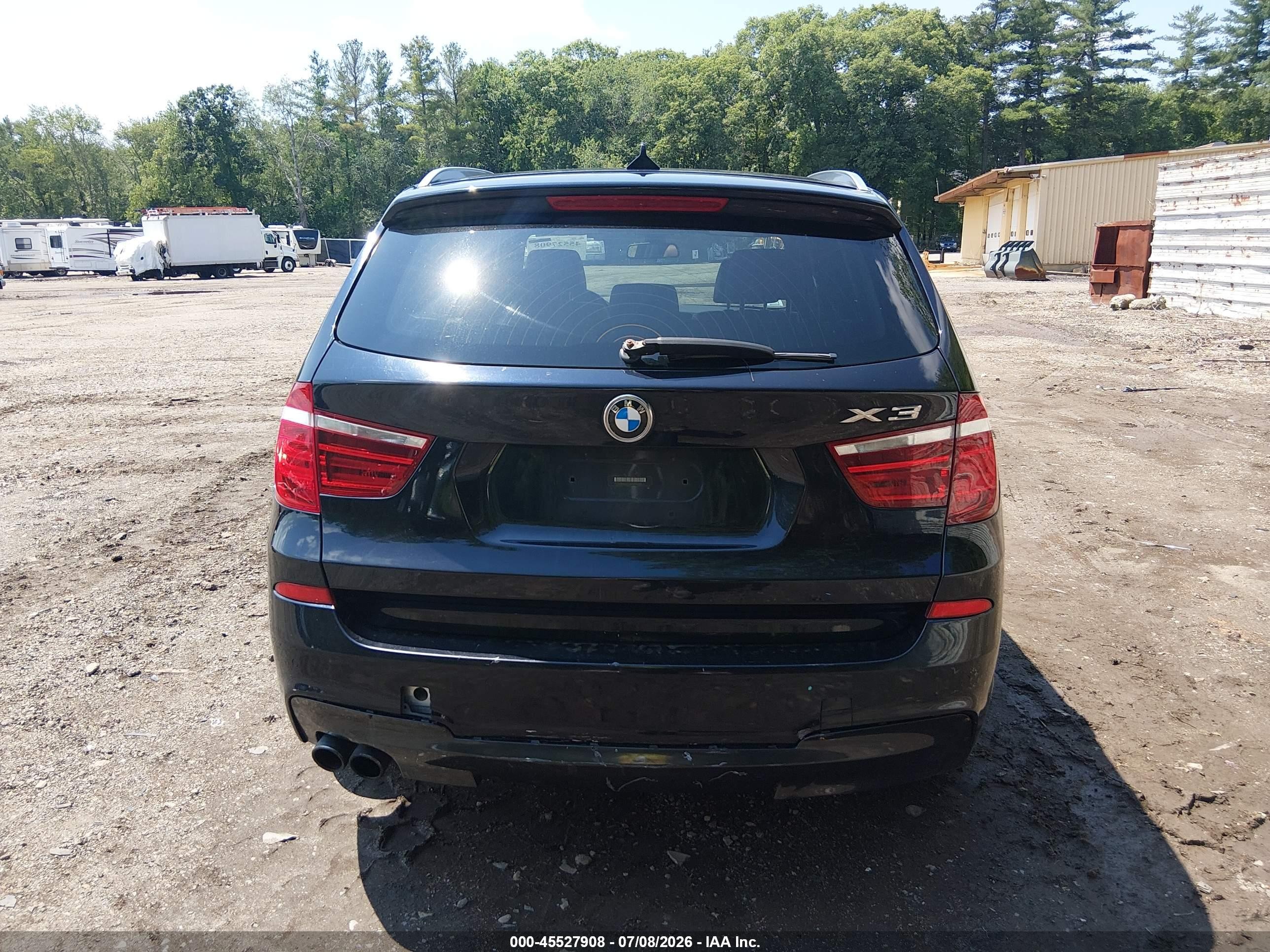 2014 Bmw X3 Xdrive35i Dark Blue vin: 5UXWX7C50E0E80782