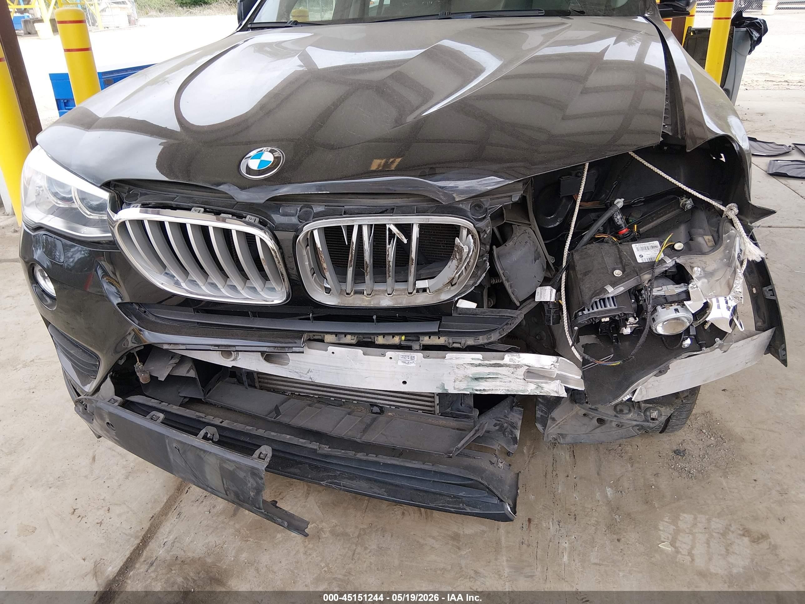 2015 Bmw X3 Xdrive35i Black vin: 5UXWX7C50F0K35219