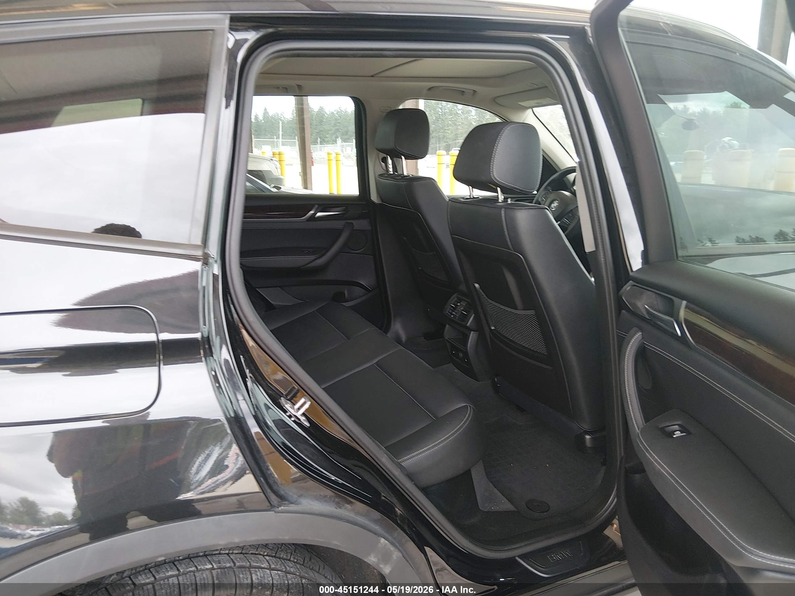 2015 Bmw X3 Xdrive35i Black vin: 5UXWX7C50F0K35219