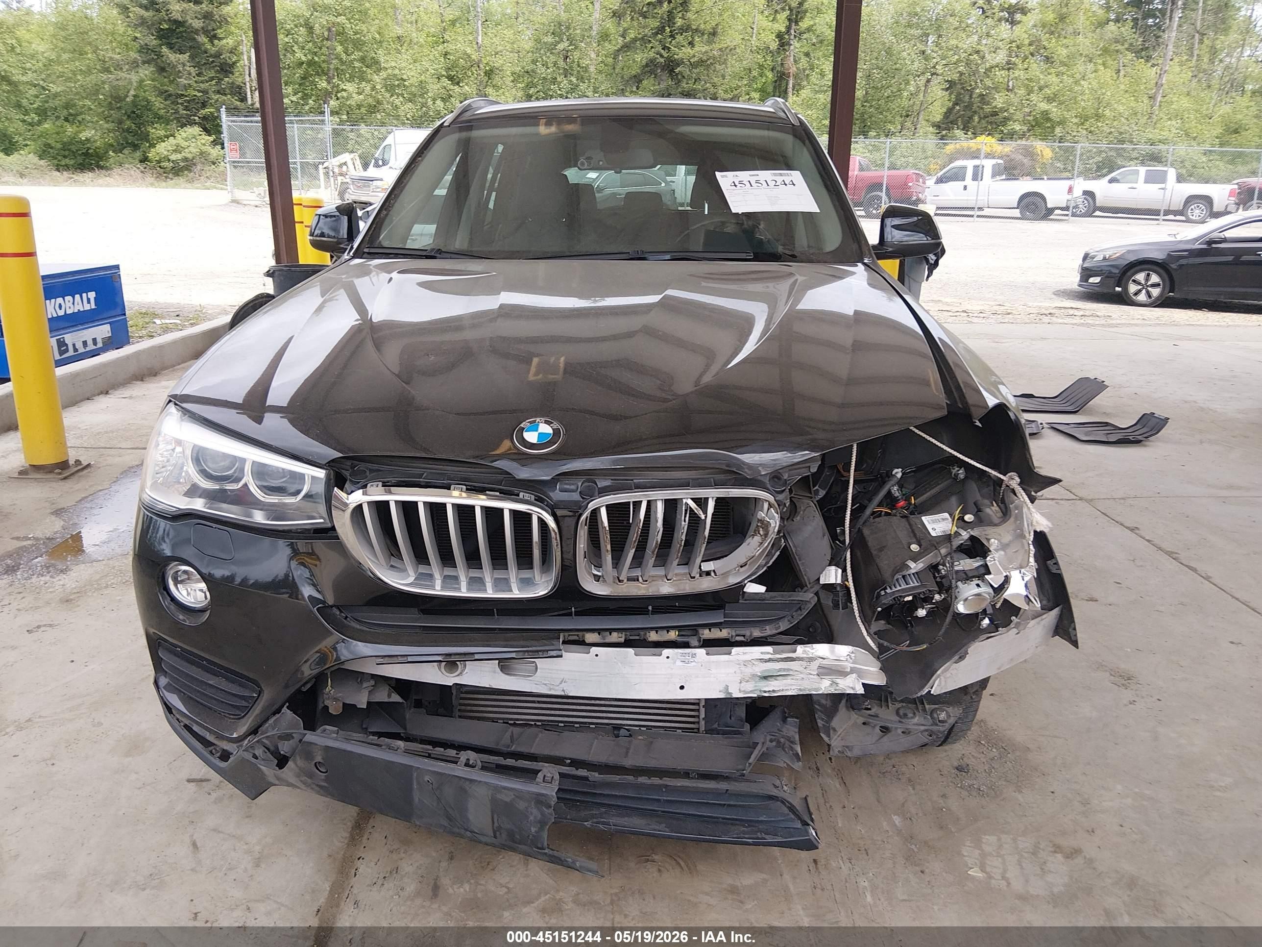 2015 Bmw X3 Xdrive35i Black vin: 5UXWX7C50F0K35219