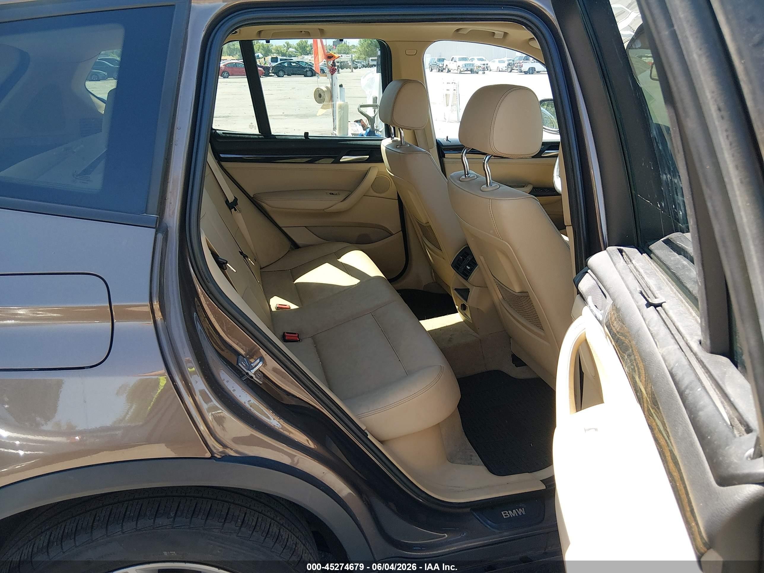 2012 Bmw X3 Xdrive35i Brown vin: 5UXWX7C51CL736307