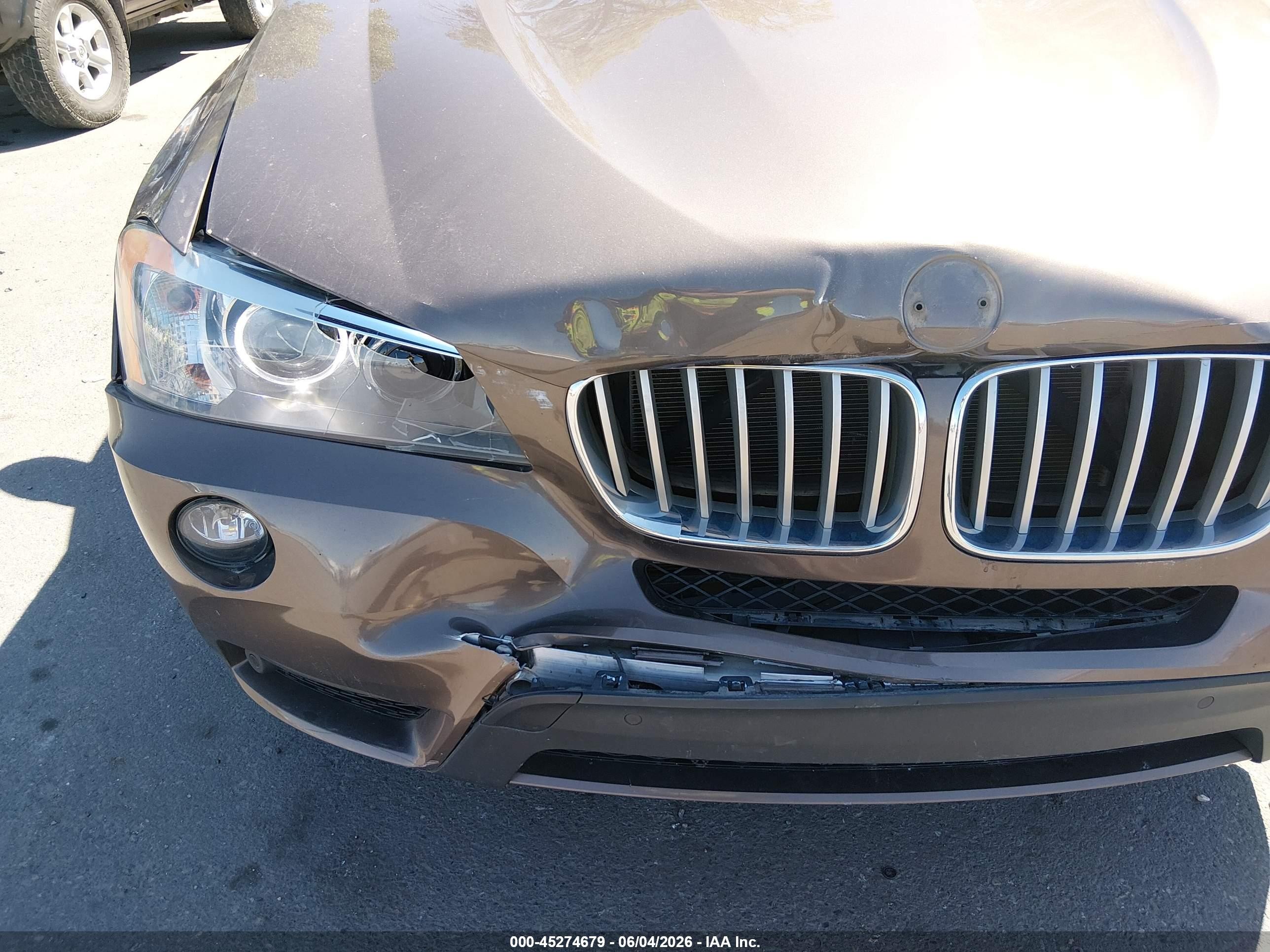 2012 Bmw X3 Xdrive35i Brown vin: 5UXWX7C51CL736307