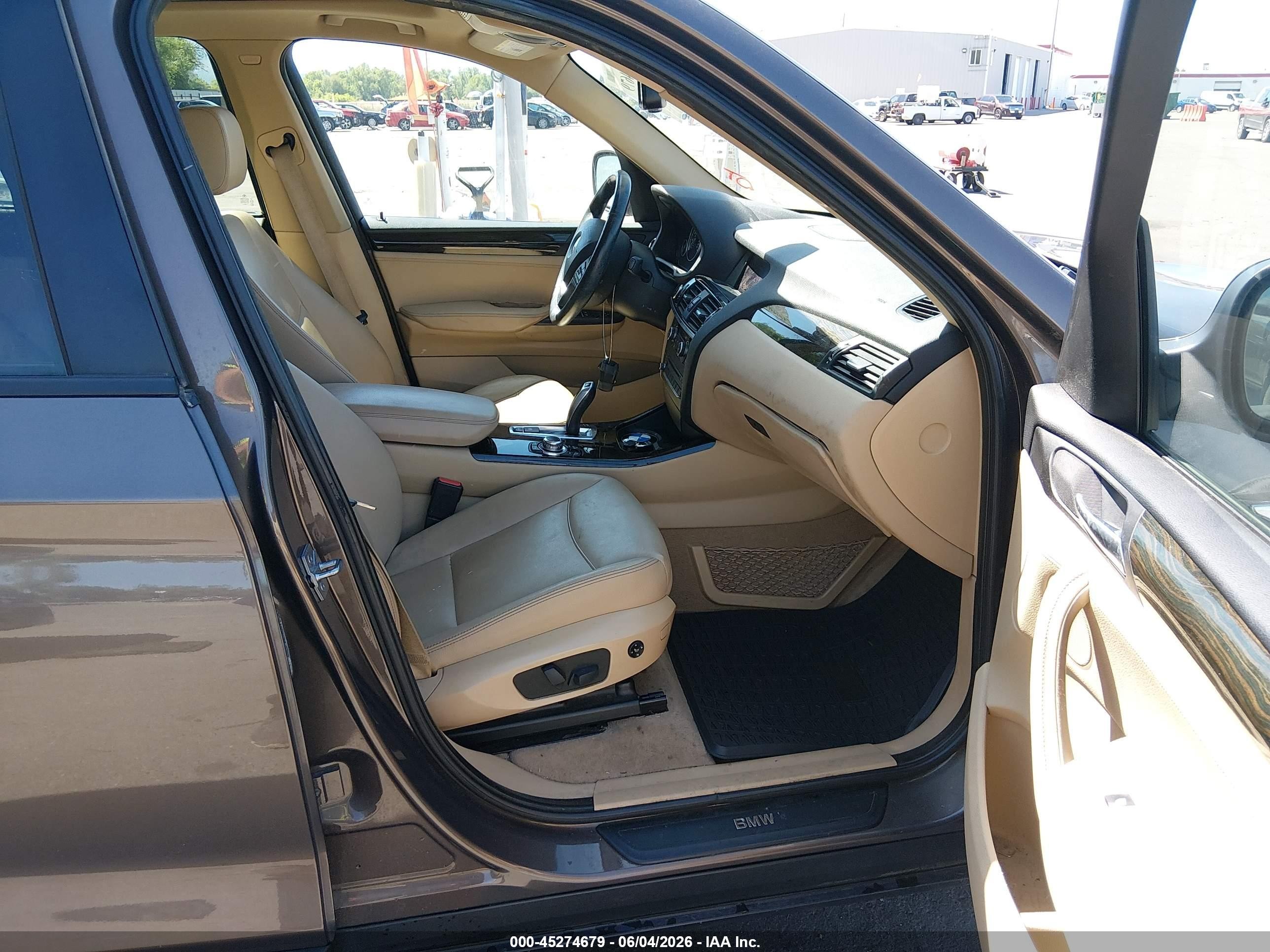 2012 Bmw X3 Xdrive35i Brown vin: 5UXWX7C51CL736307