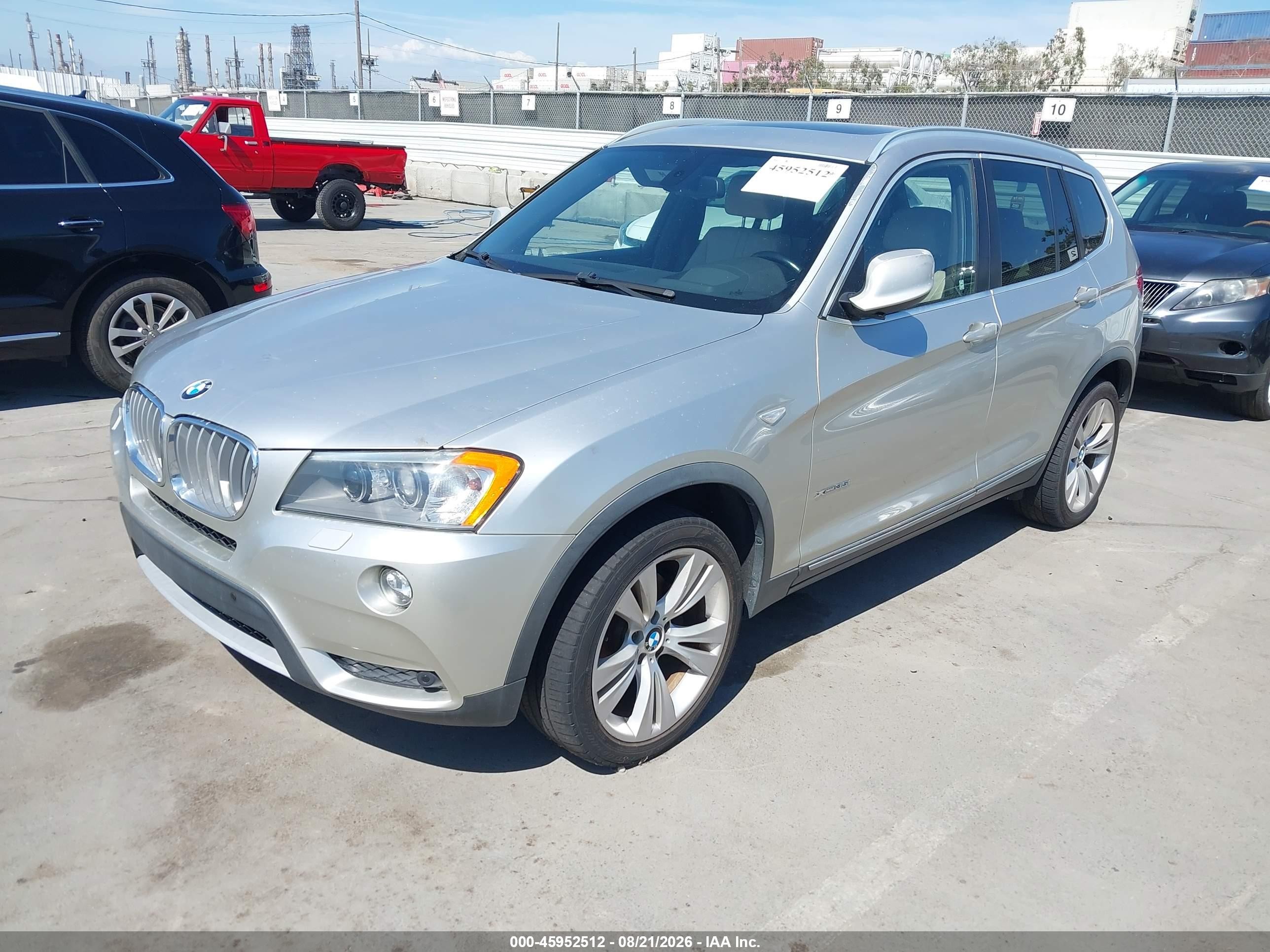 2012 Bmw X3 Xdrive35i Silver vin: 5UXWX7C51CL889625