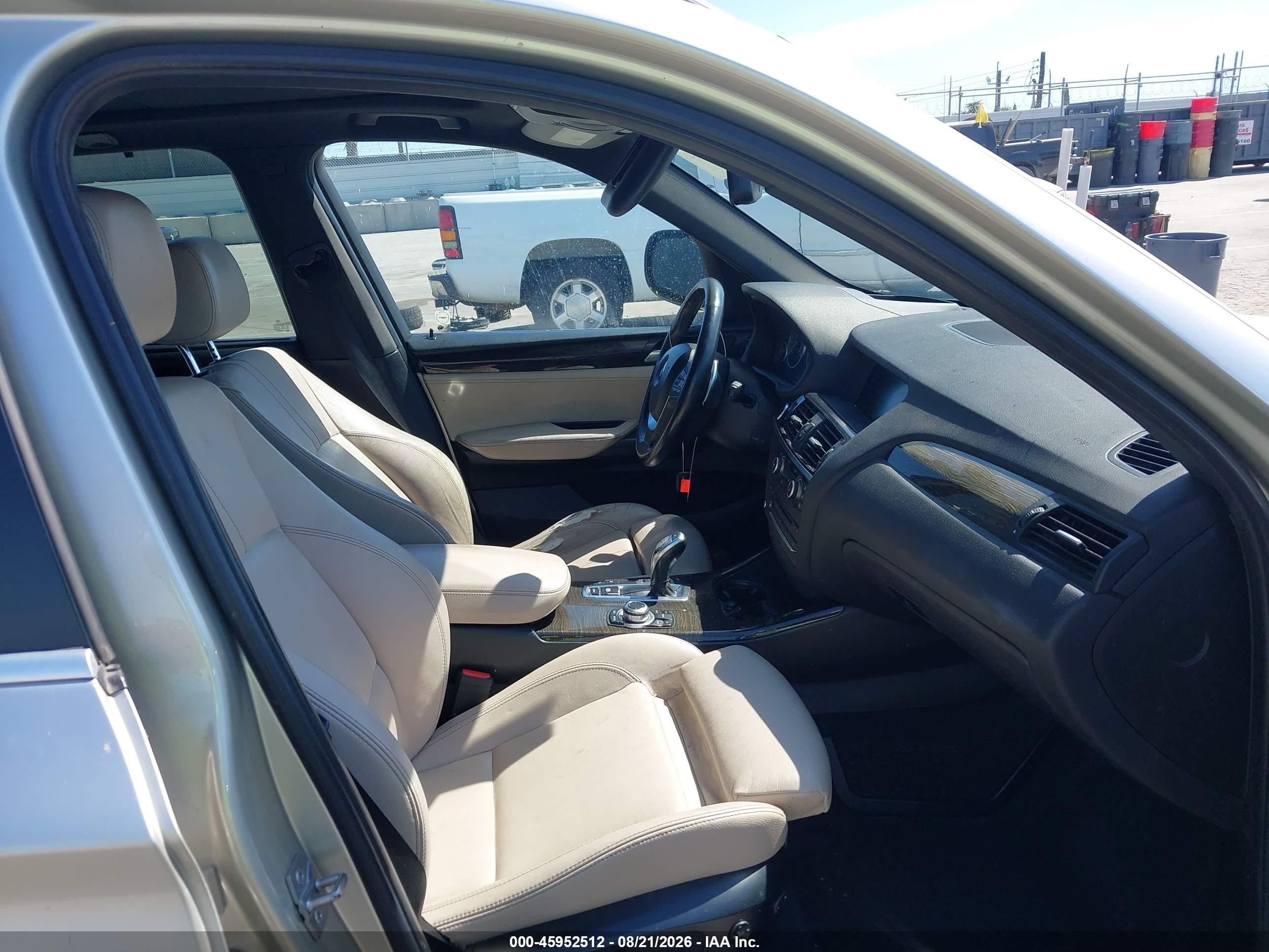 2012 Bmw X3 Xdrive35i Silver vin: 5UXWX7C51CL889625