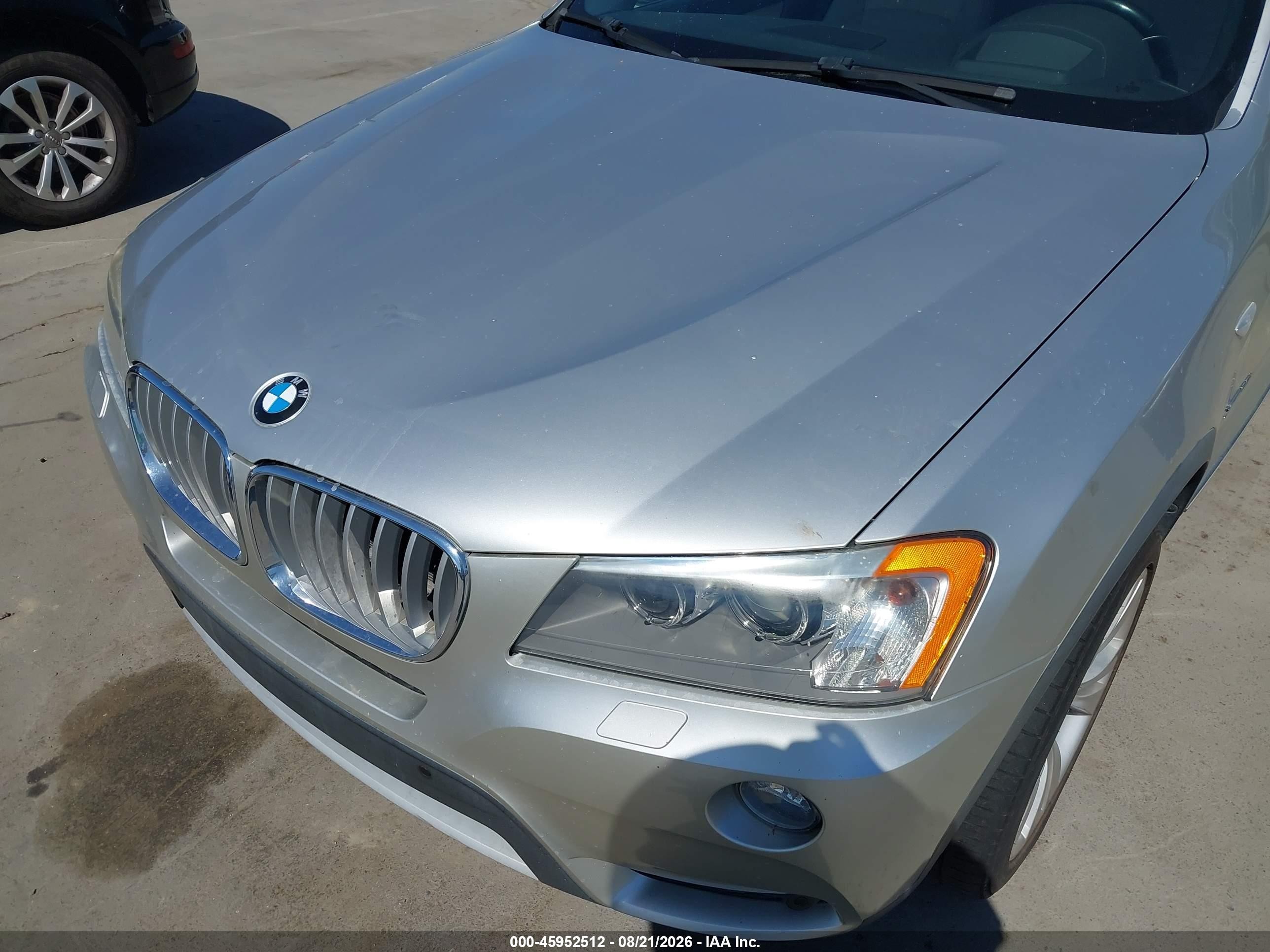 2012 Bmw X3 Xdrive35i Silver vin: 5UXWX7C51CL889625
