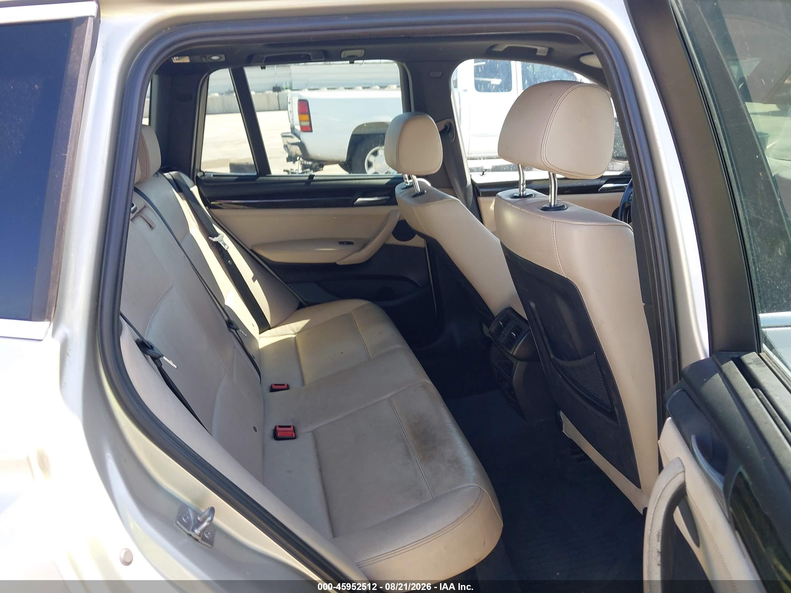2012 Bmw X3 Xdrive35i Silver vin: 5UXWX7C51CL889625