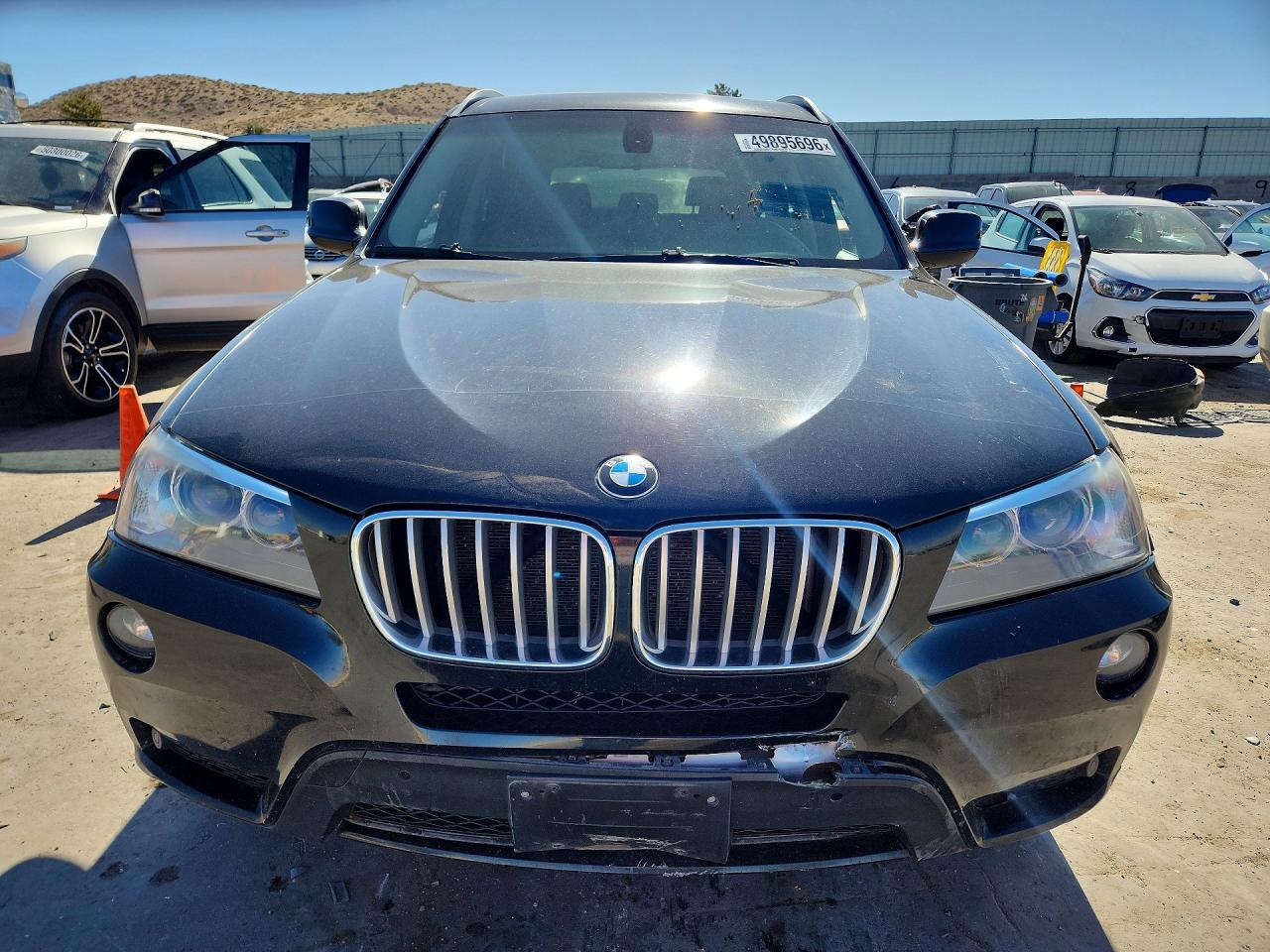 2012 Bmw X3 Xdrive35i Black vin: 5UXWX7C51CL889639