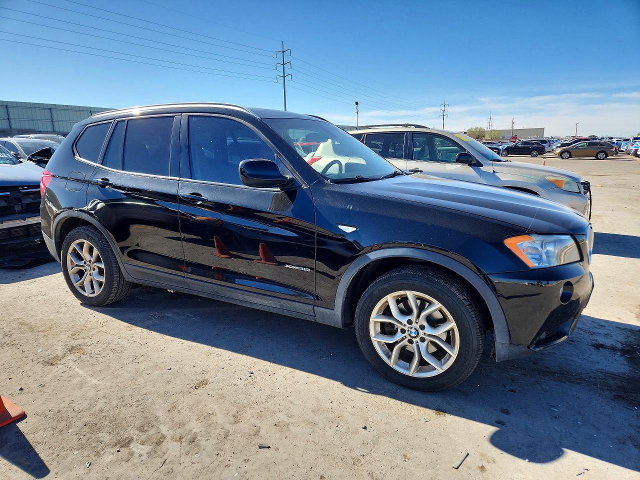 2012 Bmw X3 Xdrive35i Black vin: 5UXWX7C51CL889639