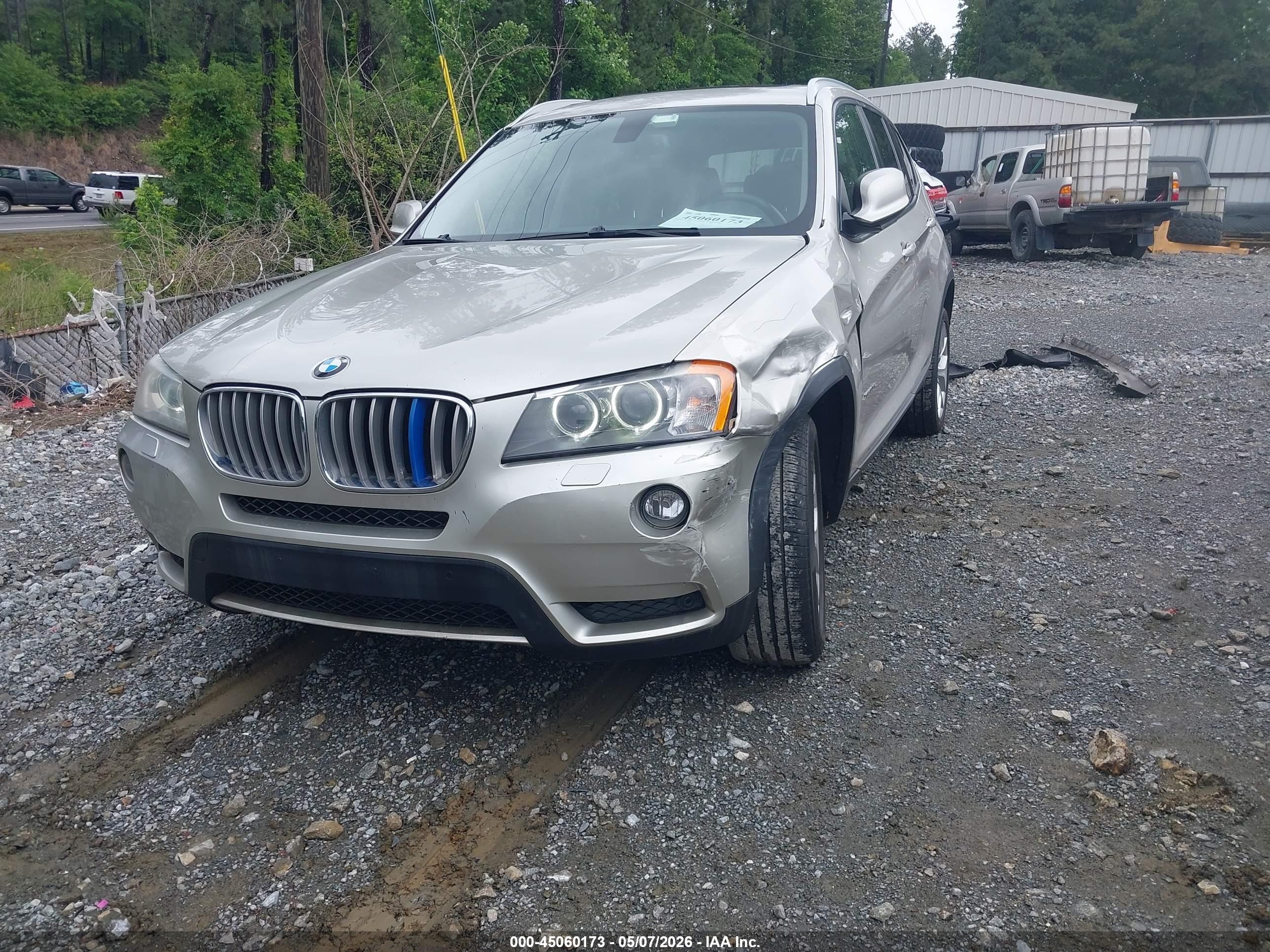 2013 Bmw X3 Xdrive35i Silver vin: 5UXWX7C51DL976524