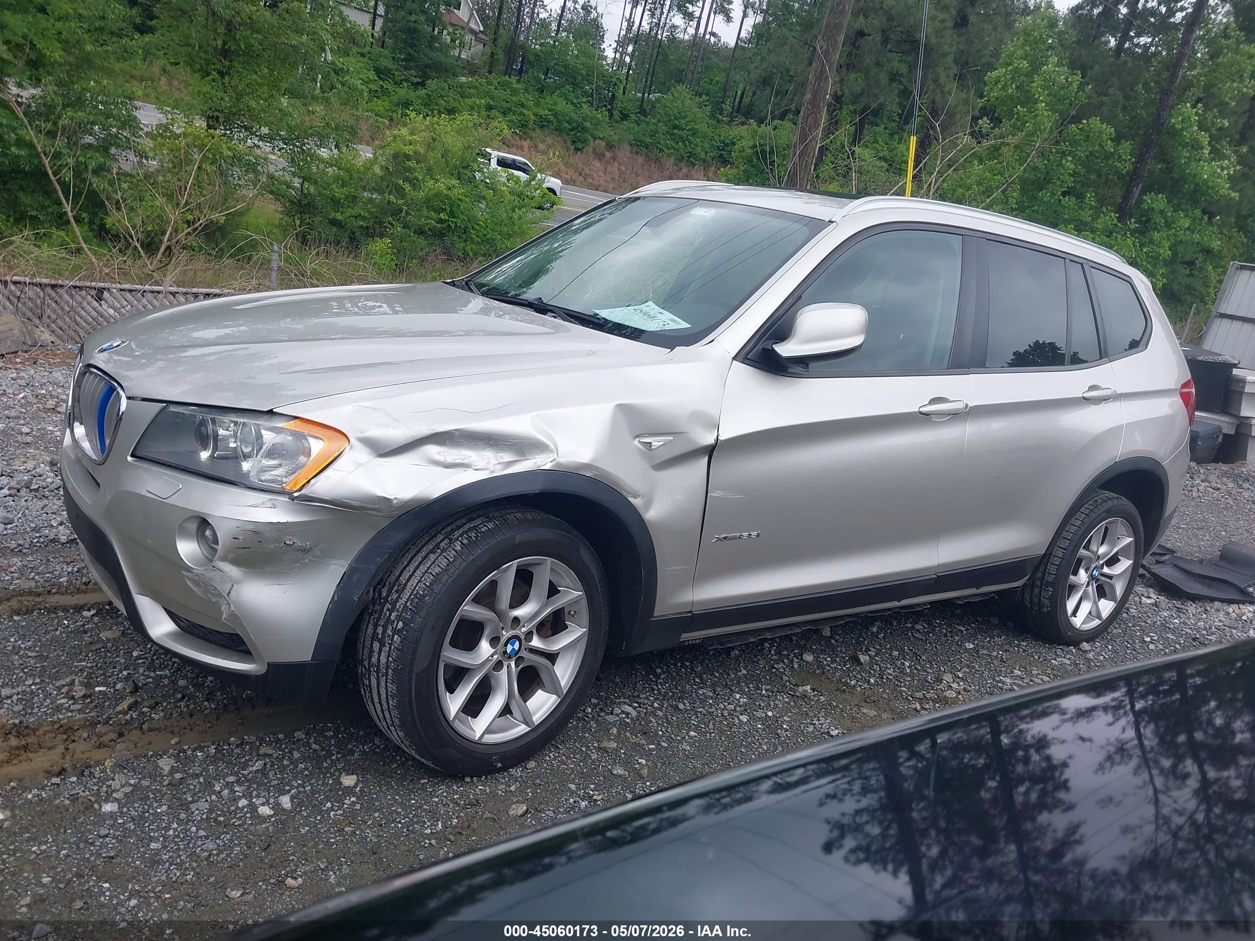 2013 Bmw X3 Xdrive35i Silver vin: 5UXWX7C51DL976524