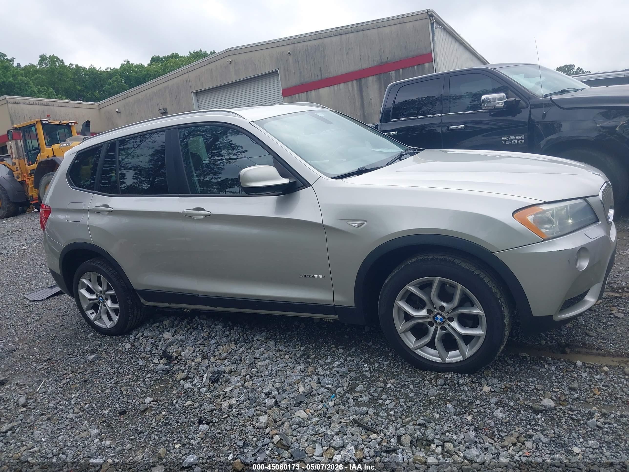2013 Bmw X3 Xdrive35i Silver vin: 5UXWX7C51DL976524