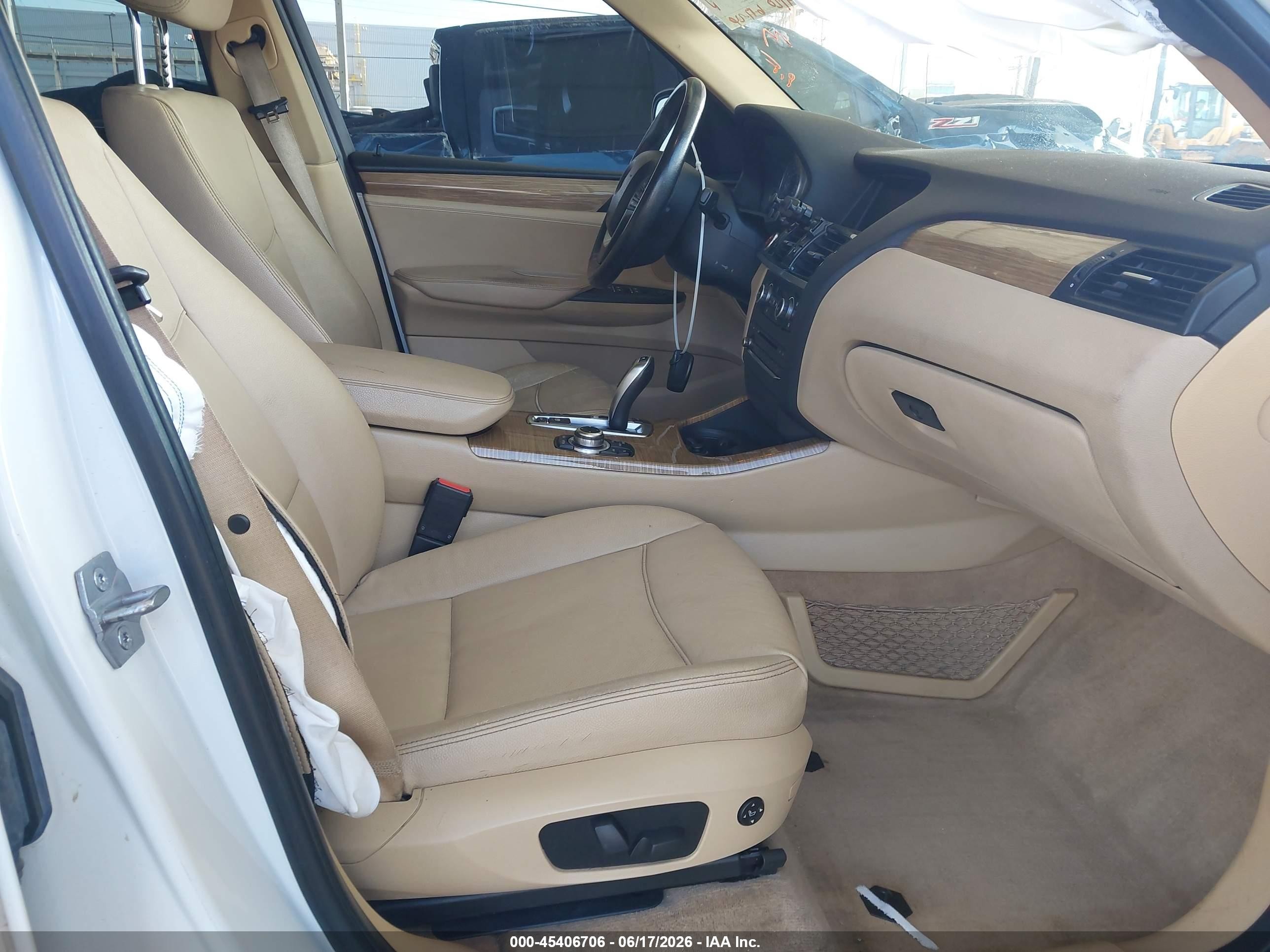 2013 Bmw X3 Xdrive35i White vin: 5UXWX7C51DL980573