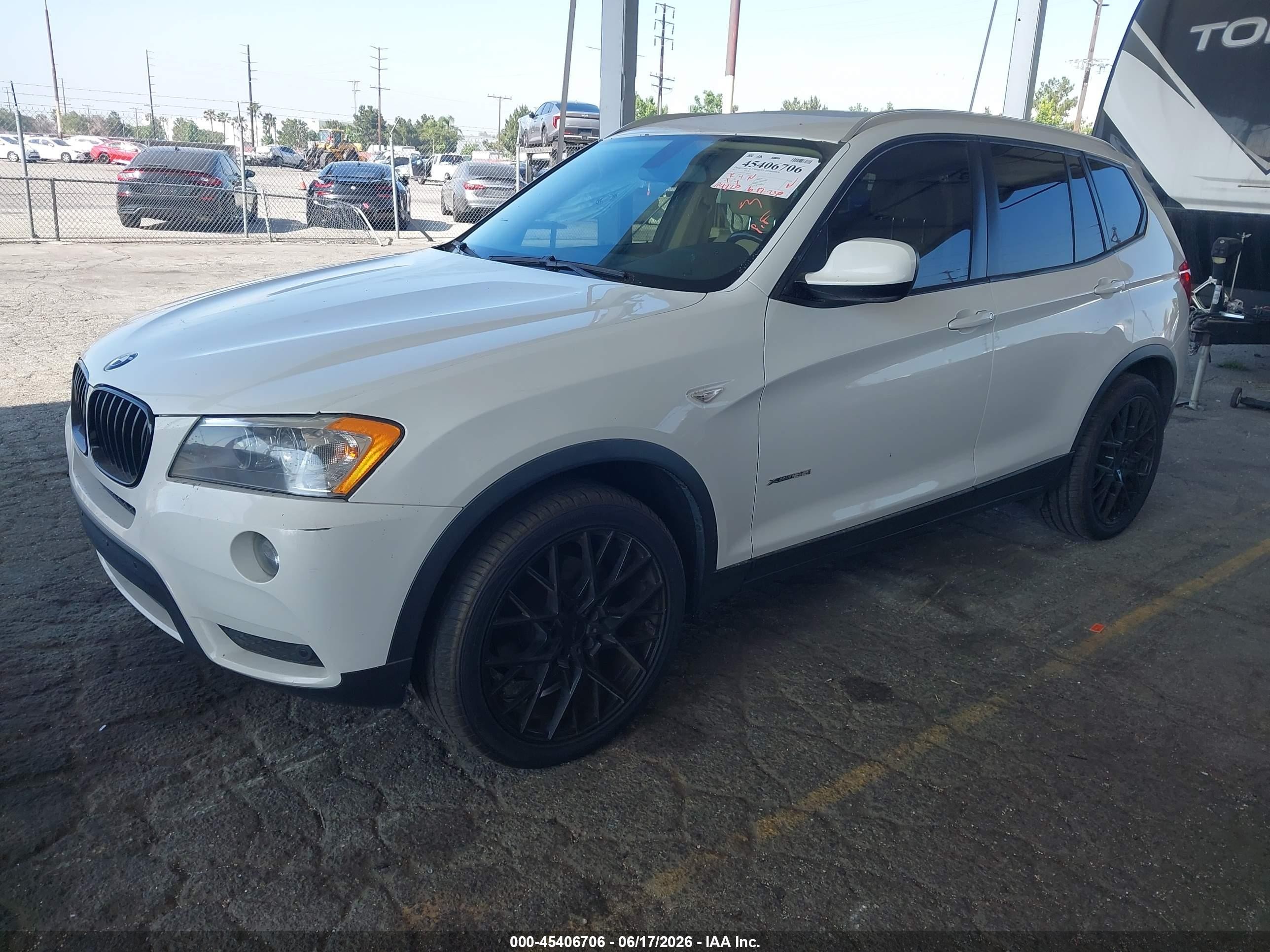 2013 Bmw X3 Xdrive35i White vin: 5UXWX7C51DL980573