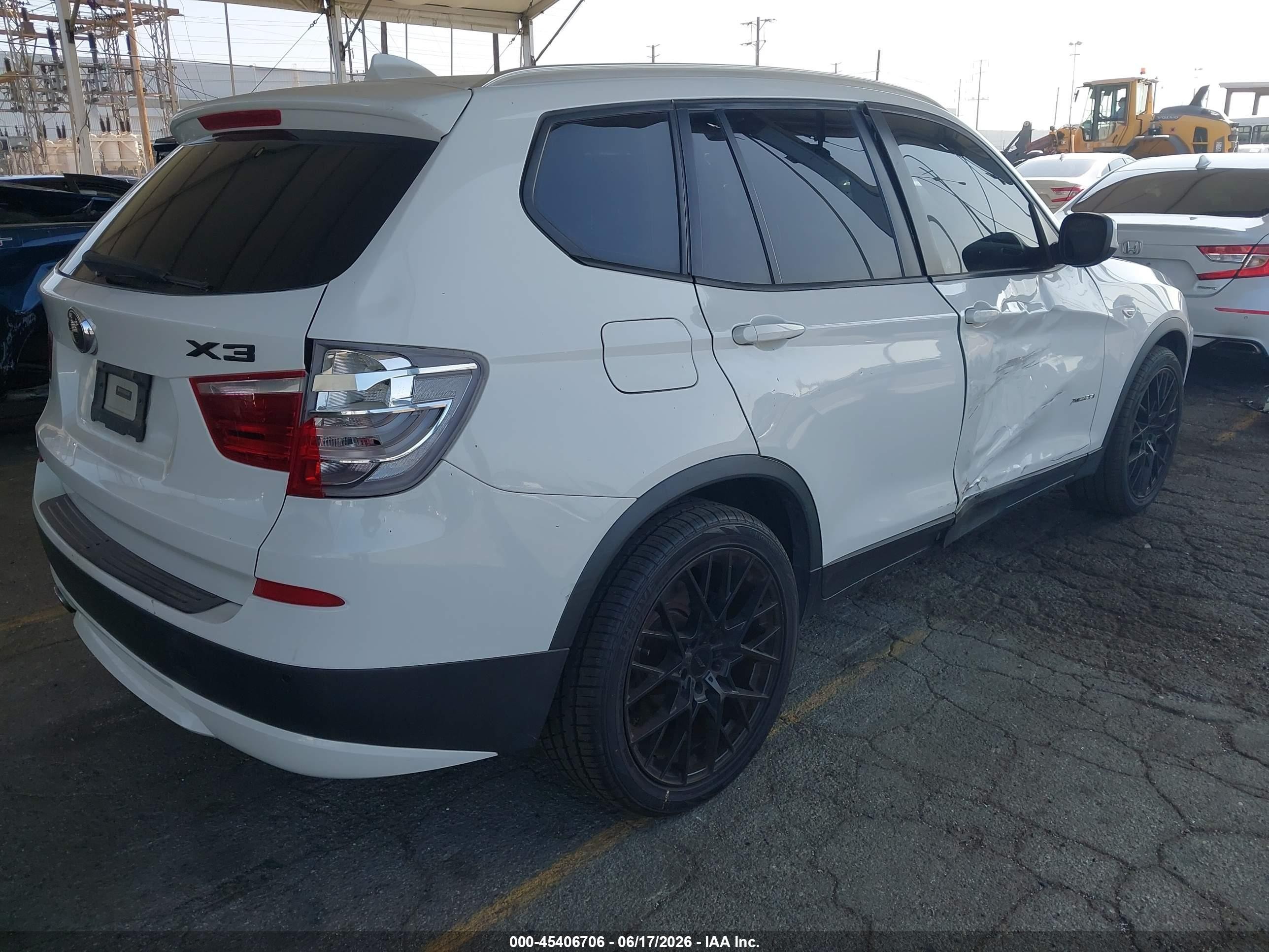 2013 Bmw X3 Xdrive35i White vin: 5UXWX7C51DL980573