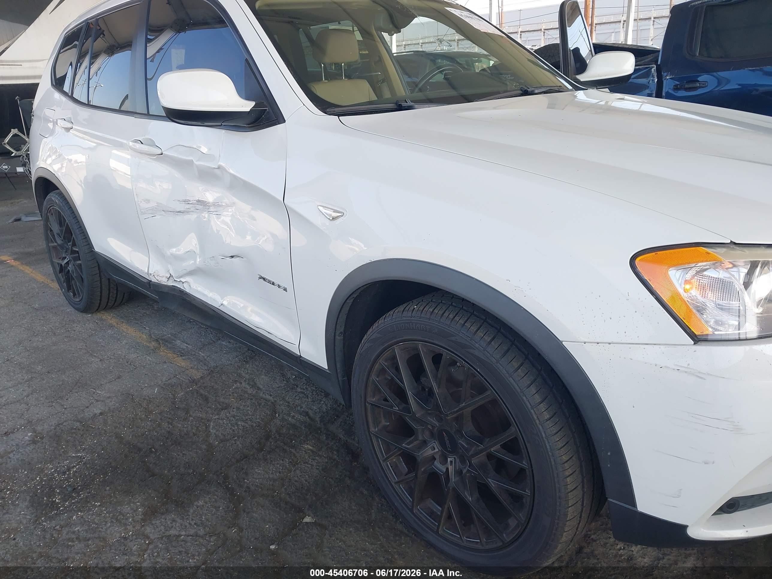 2013 Bmw X3 Xdrive35i White vin: 5UXWX7C51DL980573