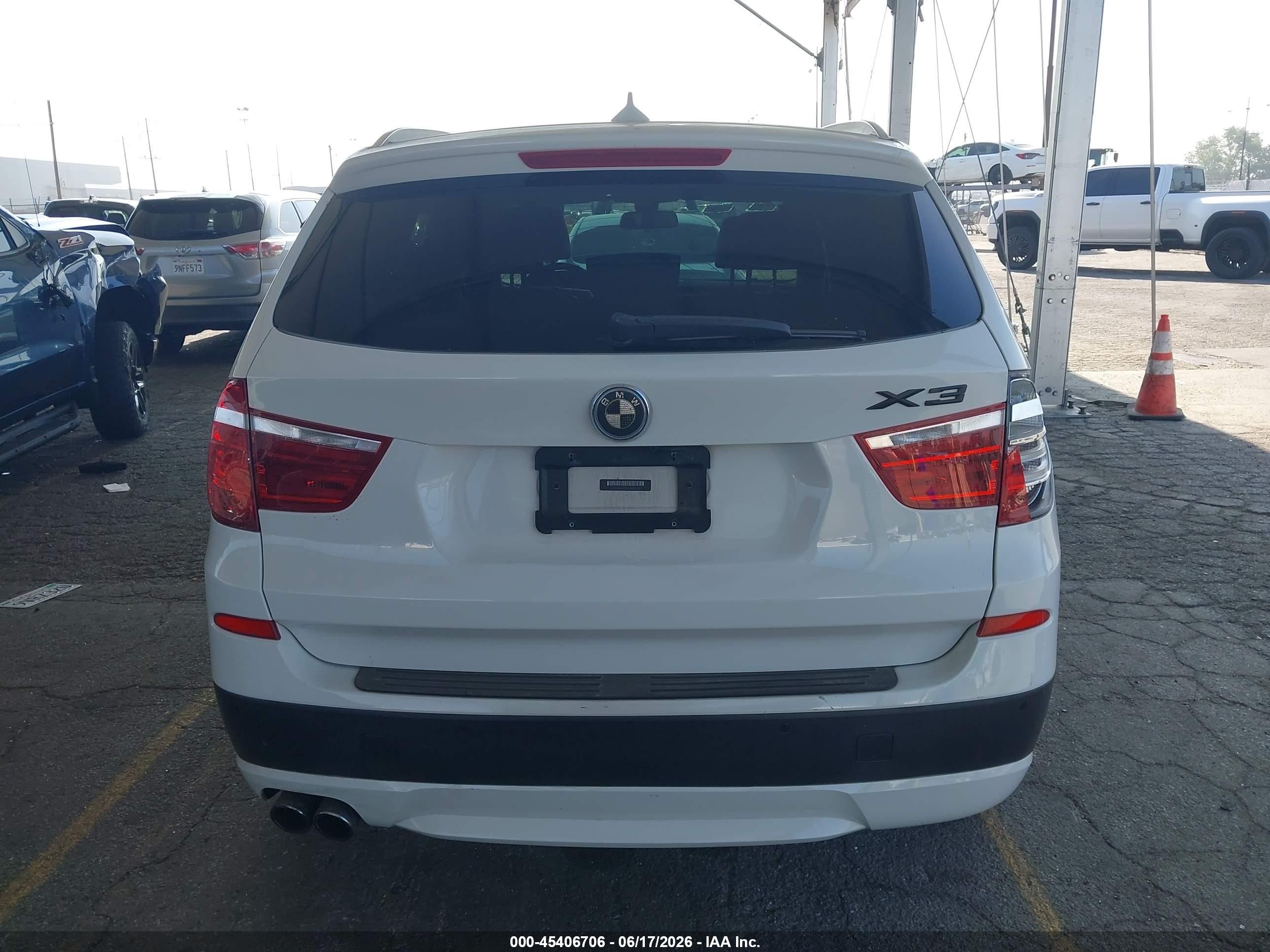2013 Bmw X3 Xdrive35i White vin: 5UXWX7C51DL980573