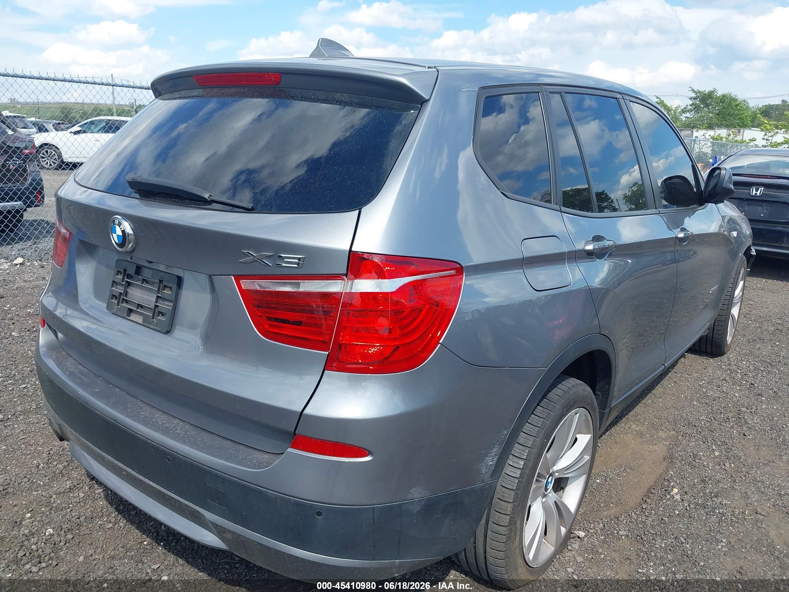 2014 Bmw X3 Xdrive35i Gray vin: 5UXWX7C51E0E78622