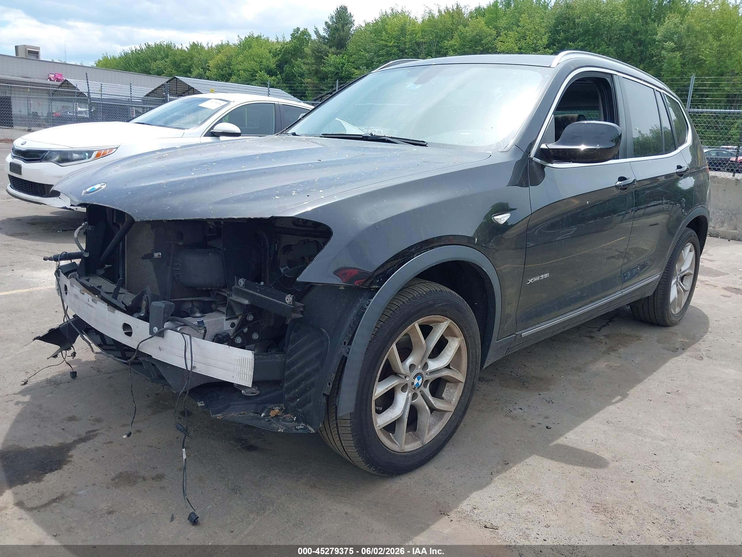 2014 Bmw X3 Xdrive35i Black vin: 5UXWX7C51EL983457