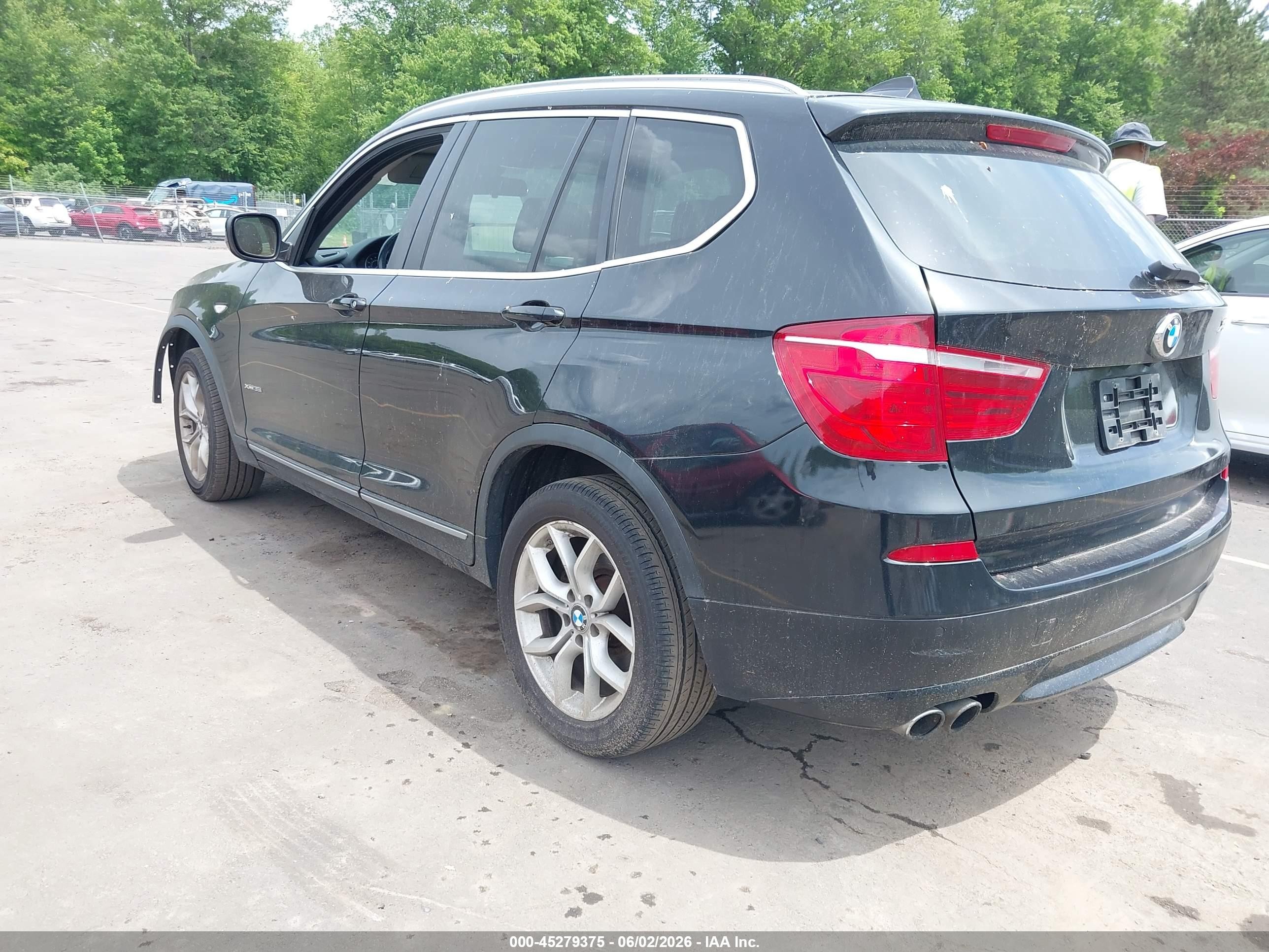 2014 Bmw X3 Xdrive35i Black vin: 5UXWX7C51EL983457