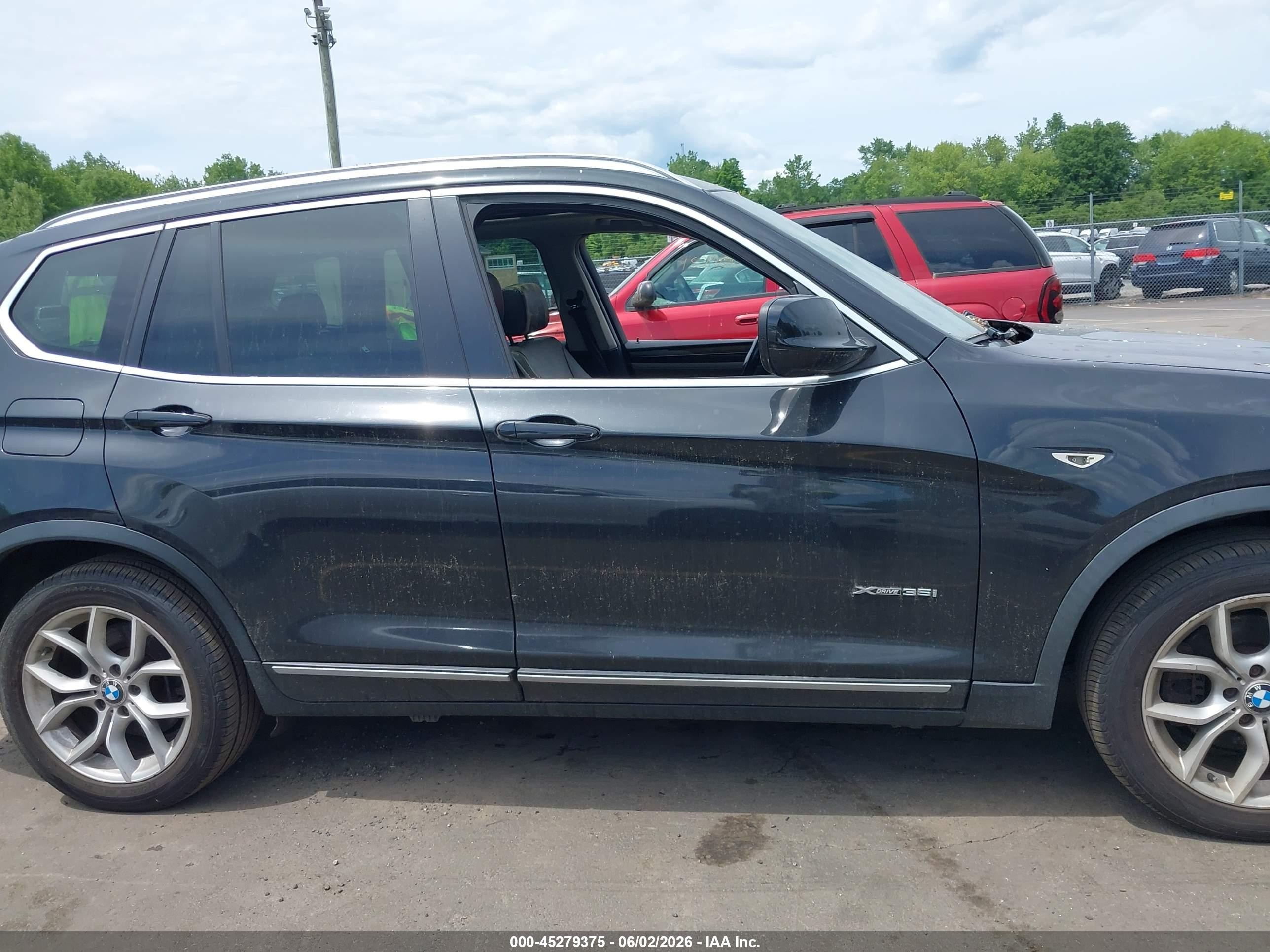 2014 Bmw X3 Xdrive35i Black vin: 5UXWX7C51EL983457